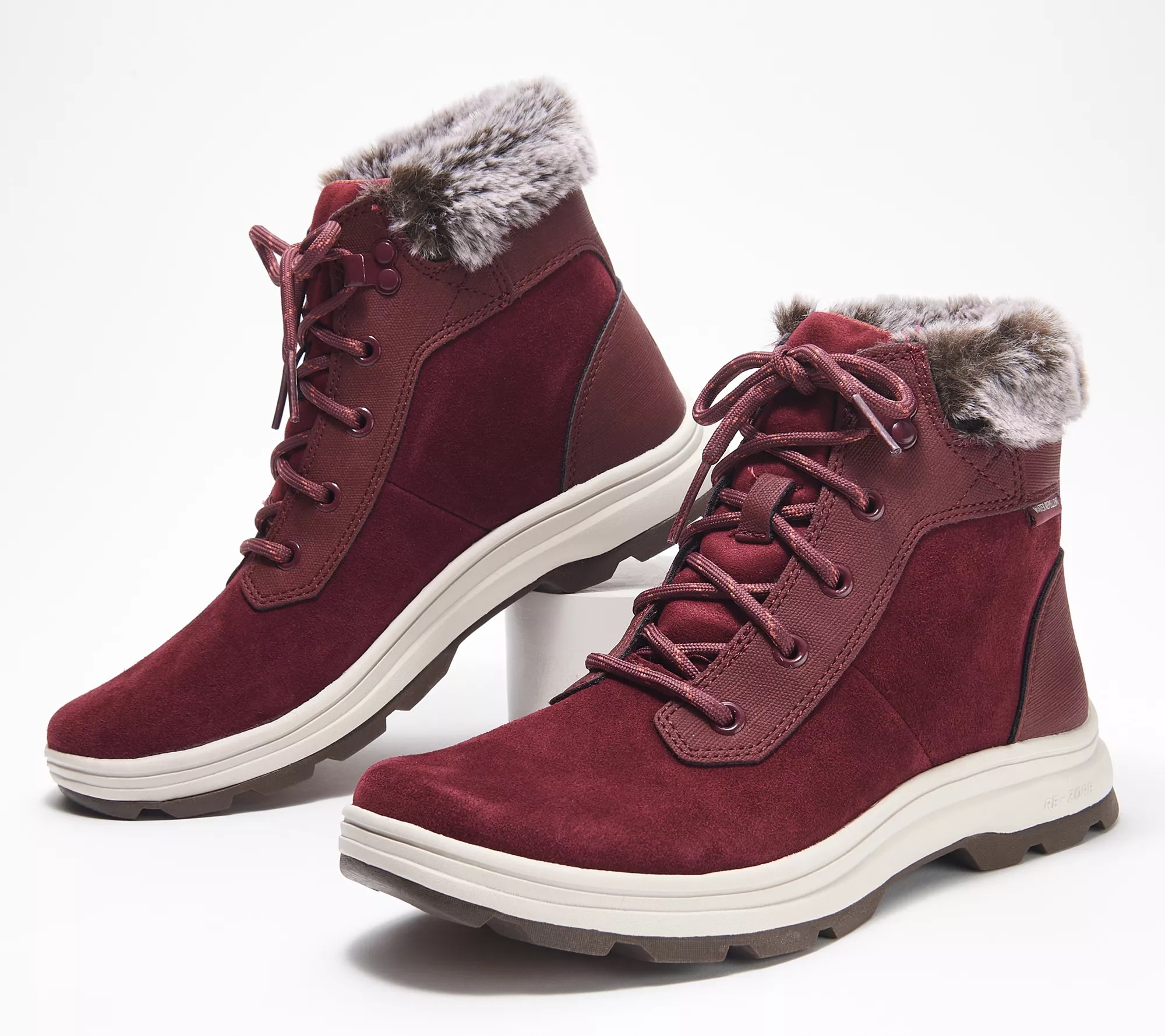 Ryka Water Repellent Suede Ankle Boots Bayou