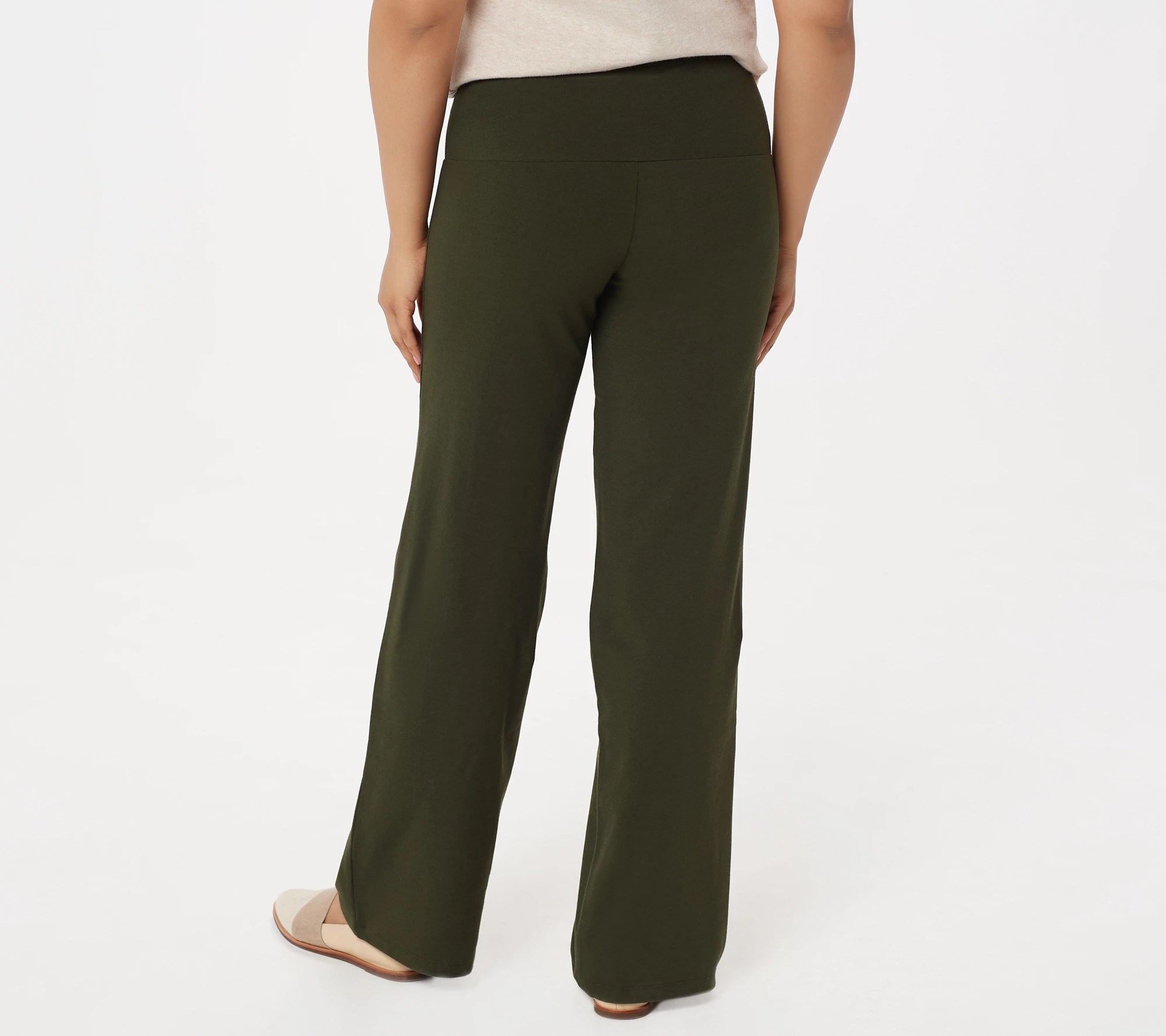Women with Control Petite Tummy Control Wide Leg Pants
