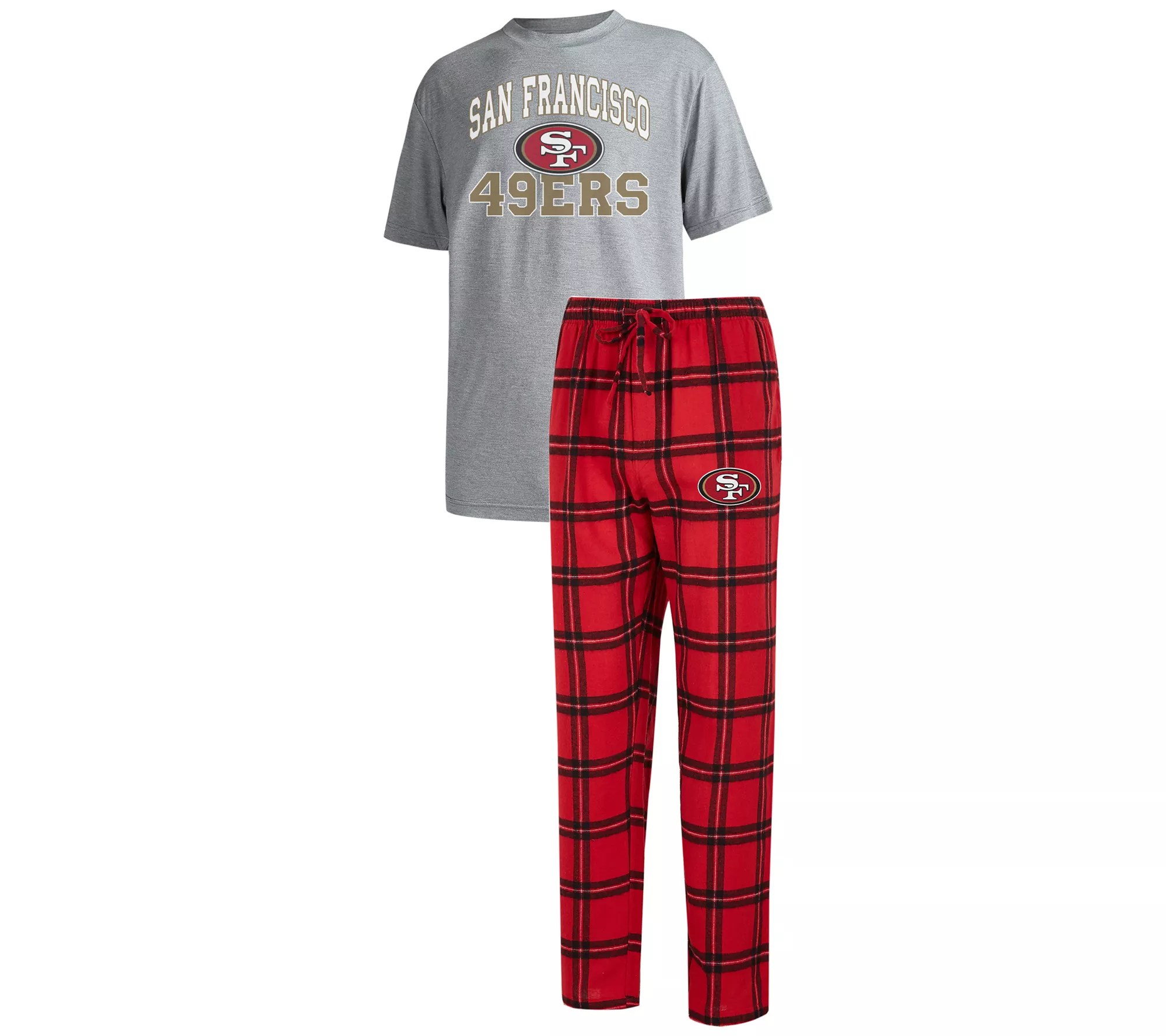 NFL Men's Pajama Set with Flannel Pants and TShirt