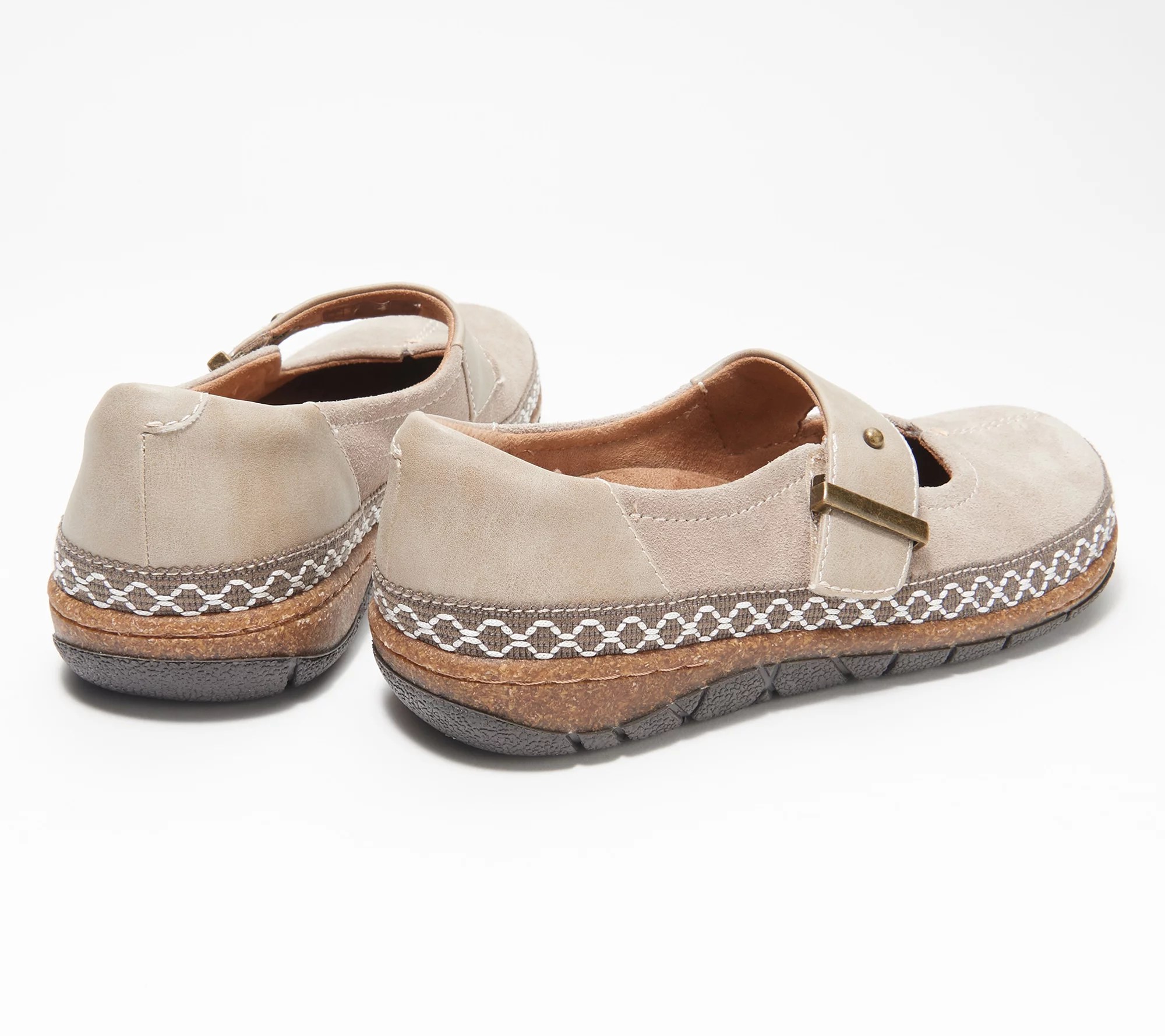 "As Is" Earth Origins Suede Mary Janes Emme