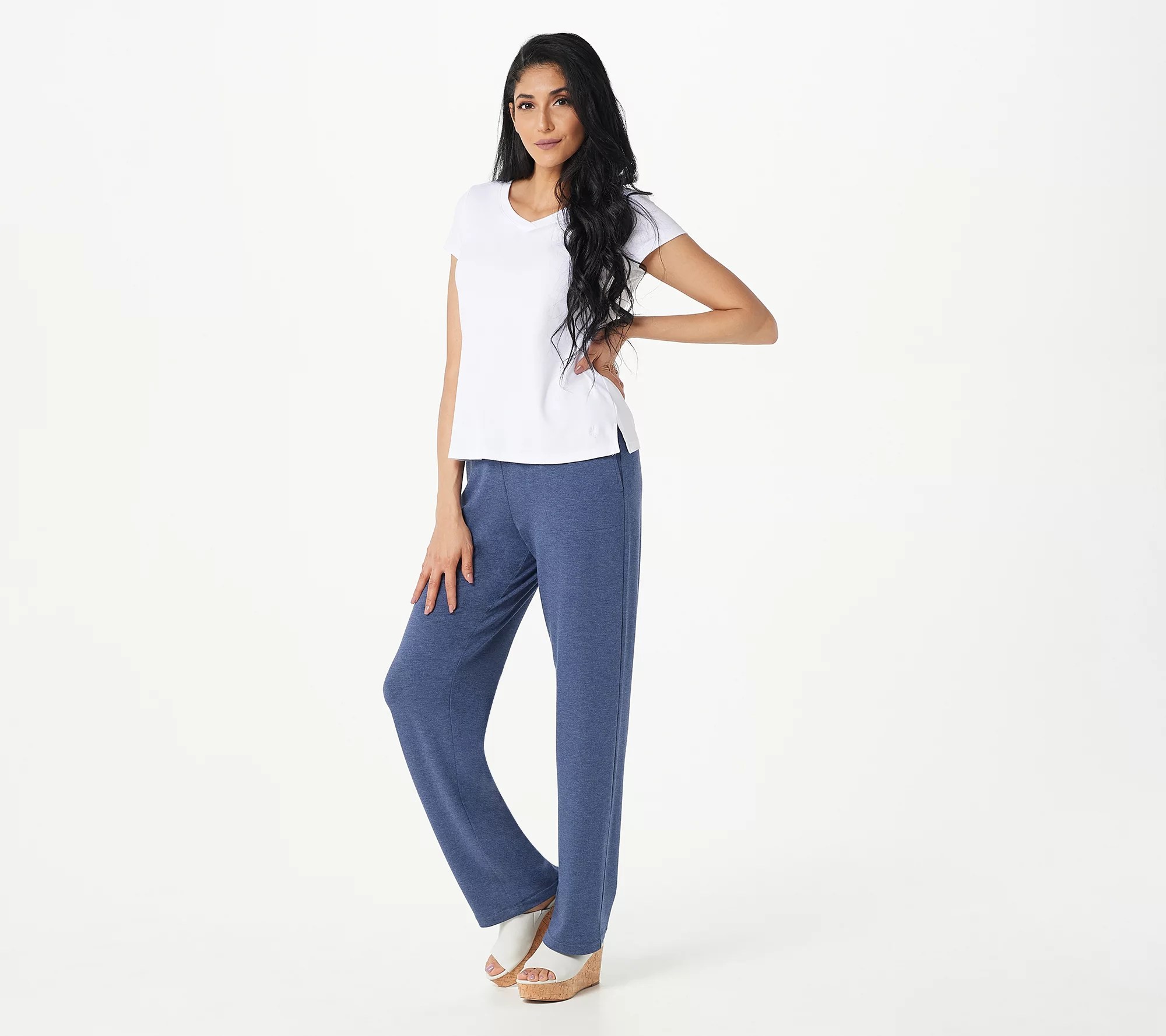 "As Is" Susan Graver Regular Weekend Jersey Knit PullOn Pants