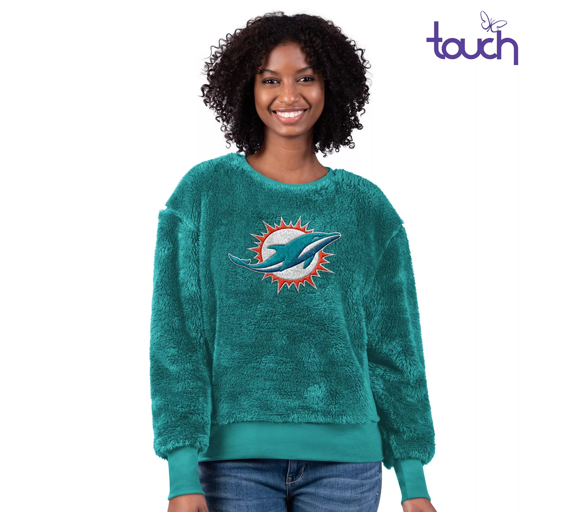 NFL Women's Long Sleeve Fleece Crewneck