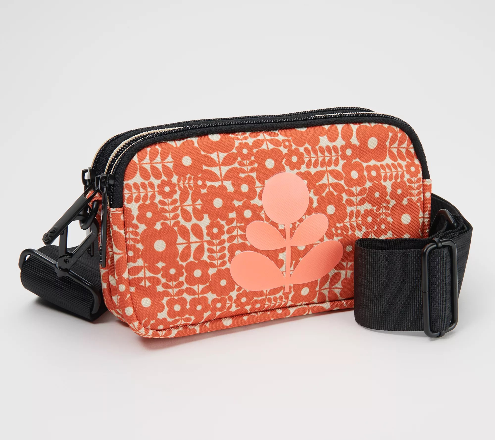 Orla Kiely RPET Crossbody Bag Triple Zip