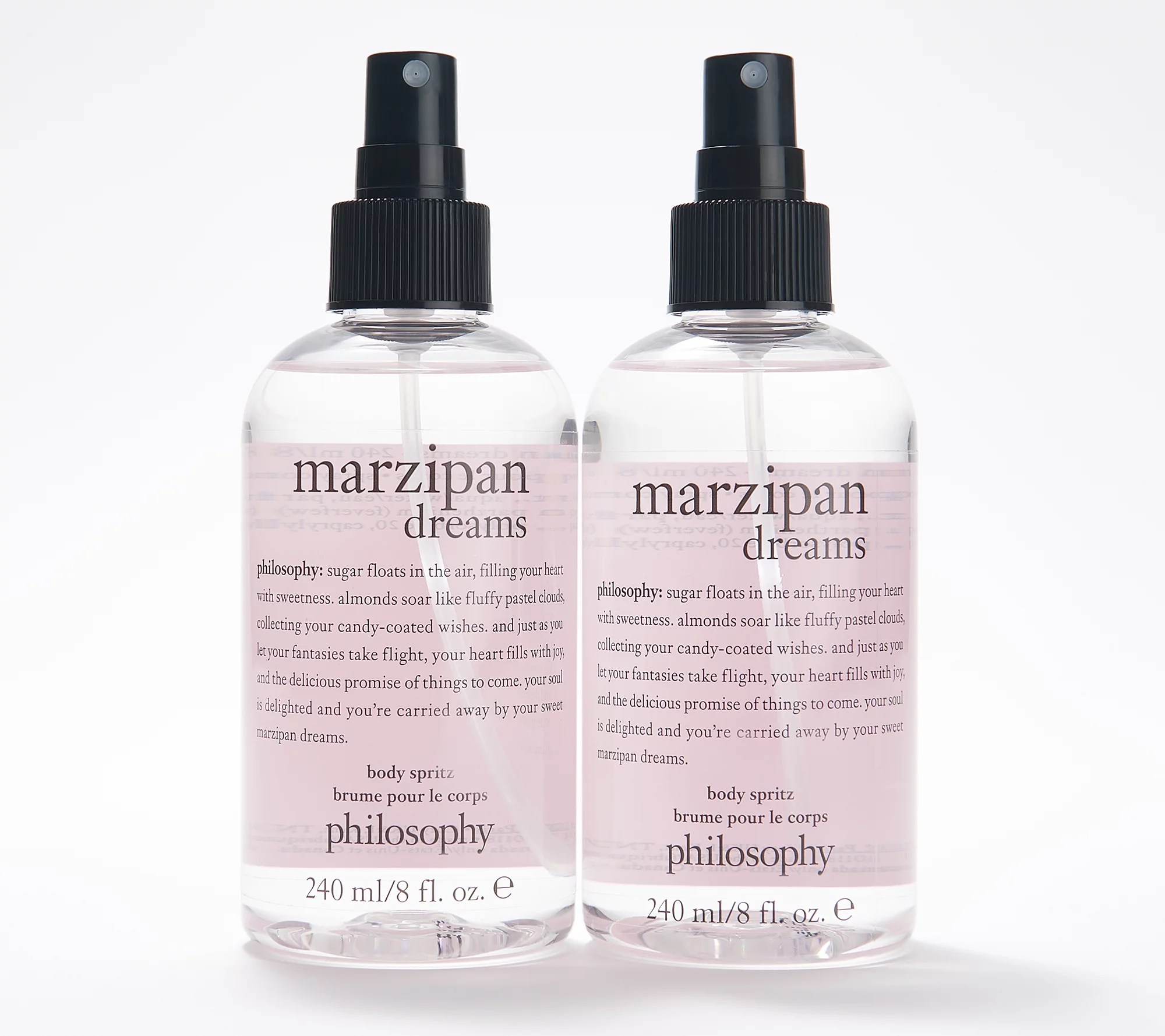 philosophy spritz of holiday cheer body spritz 8oz duo