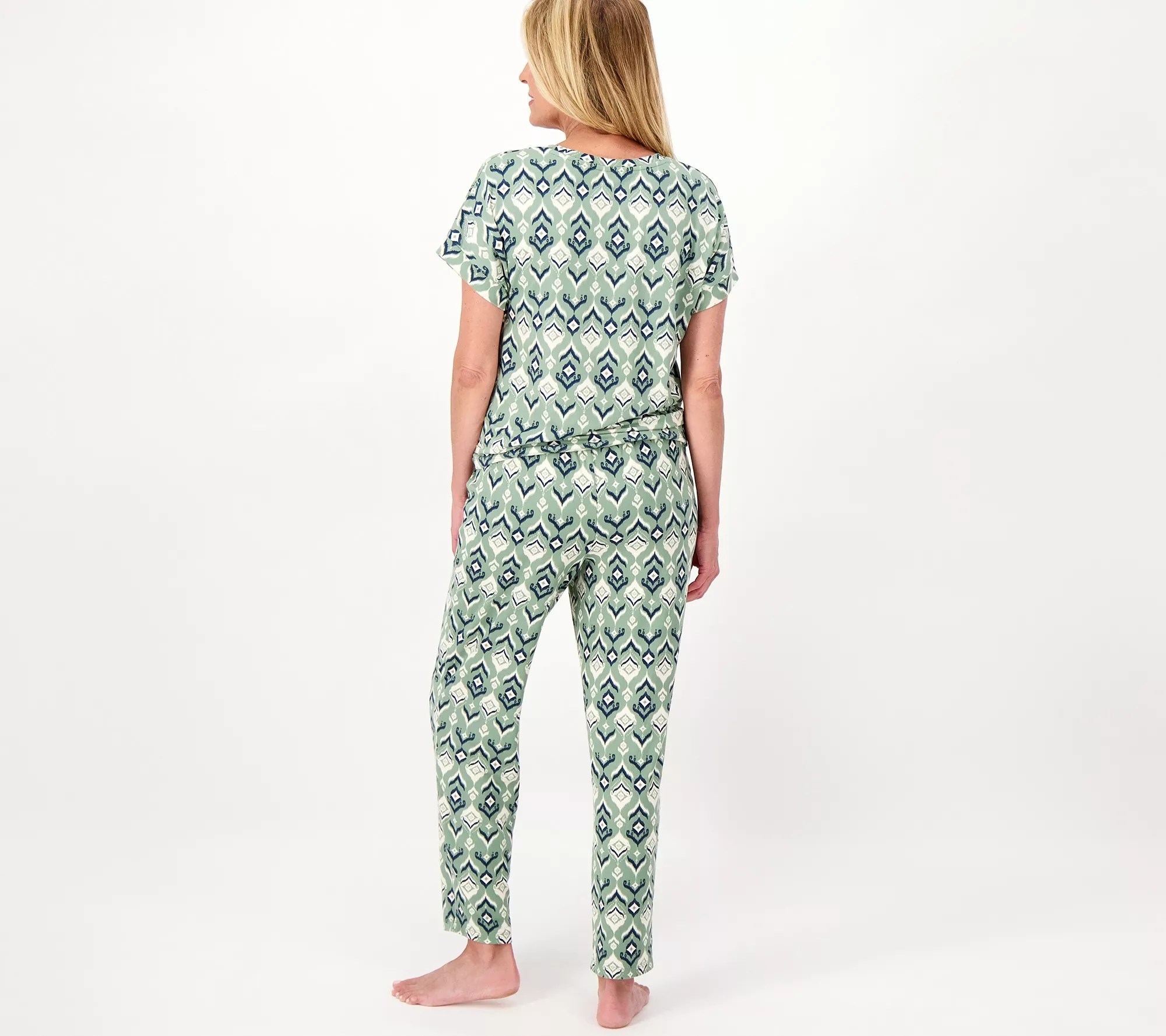 AnyBody Lush Jersey Petite Short Sleeve Pajama Set