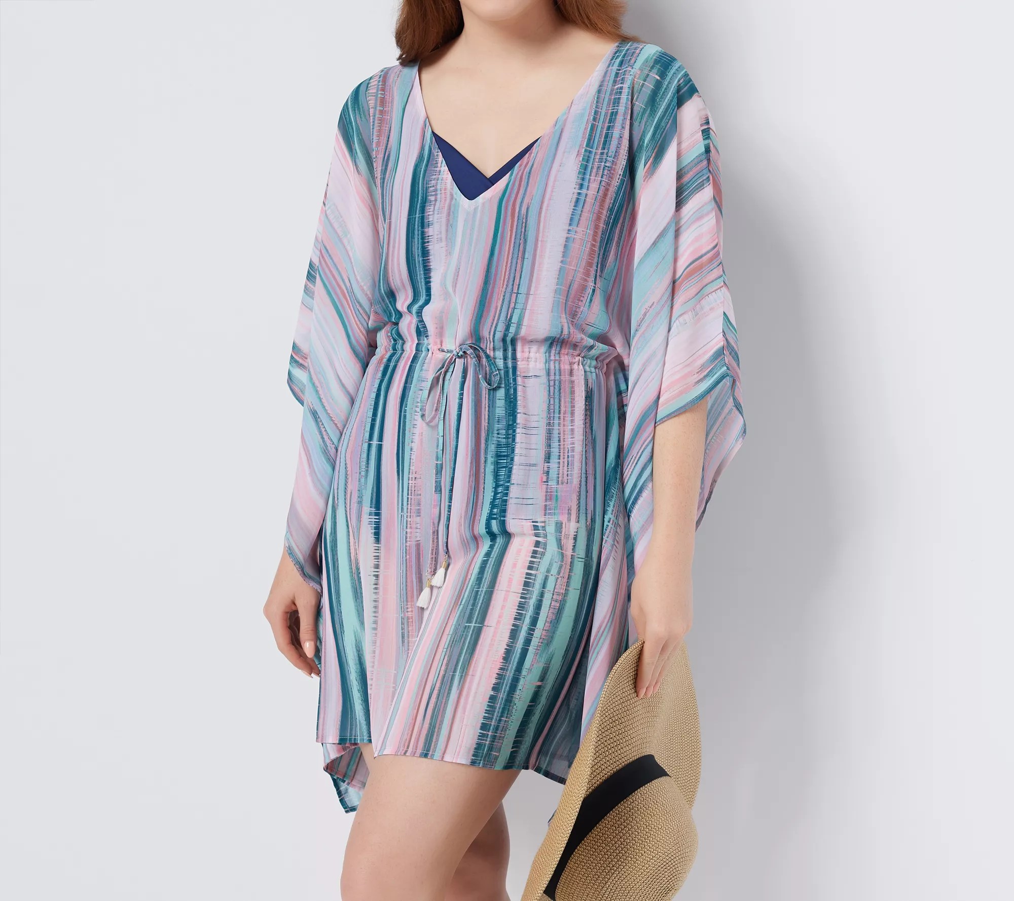 Jantzen Caftan CoverUp with Tassel Trim Details