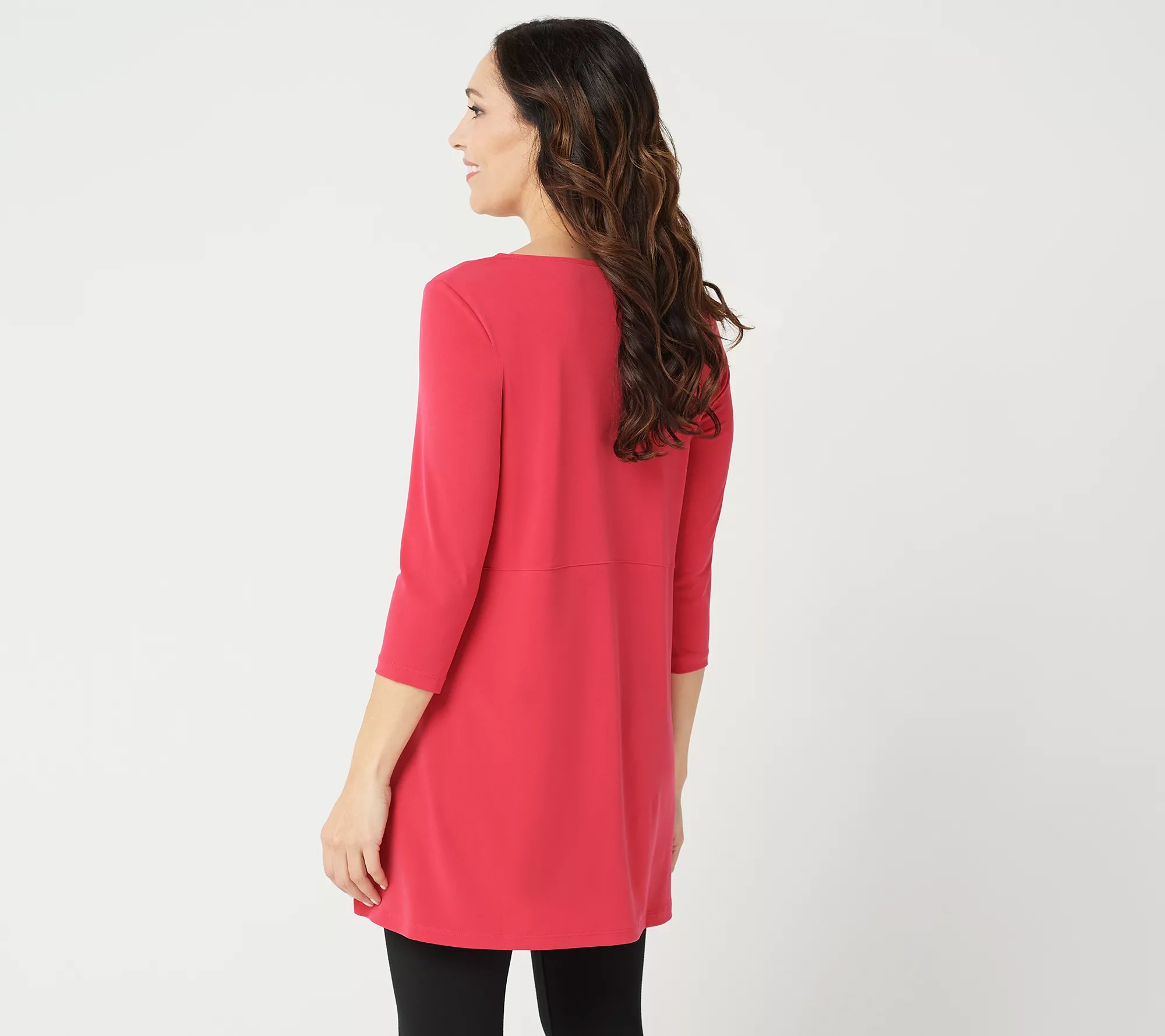 Susan Graver Modern Essentials Liquid Knit HiLow Tunic