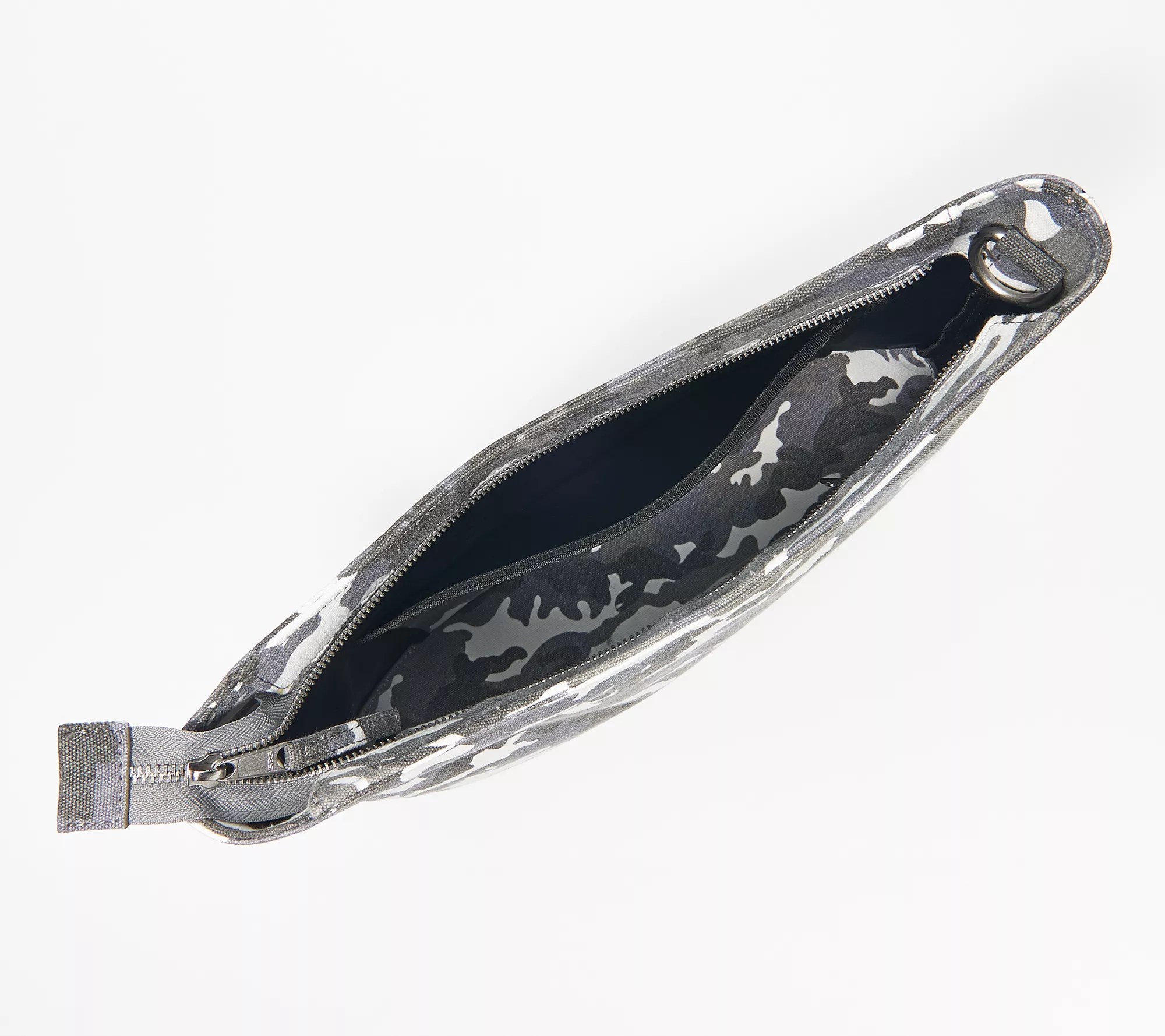 Quilted Koala Large Canvas City Crossbody Bag with Striped Strap