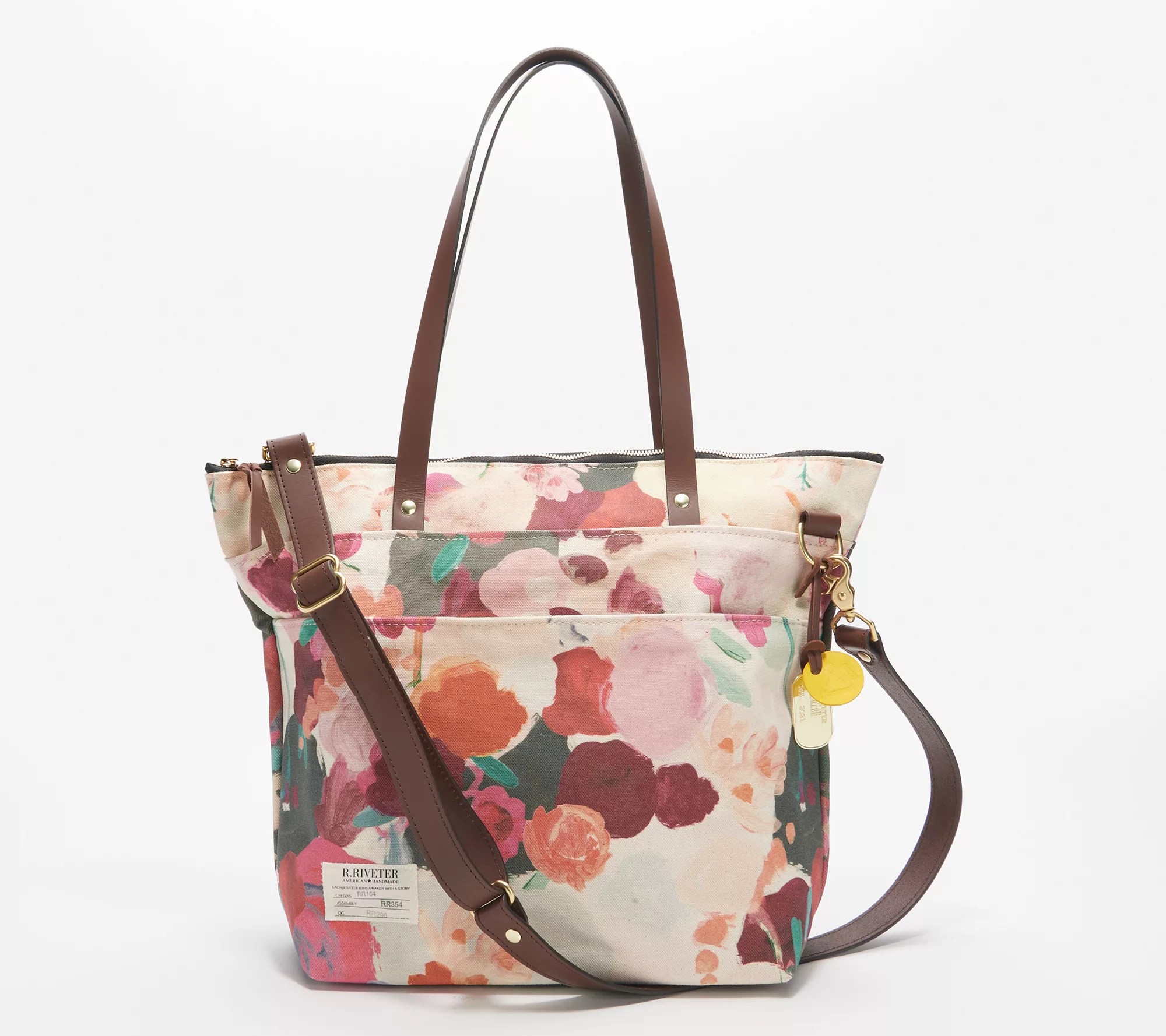 R.Riveter Military Spouse Designed and Crafted Mixed Media Tote Ada