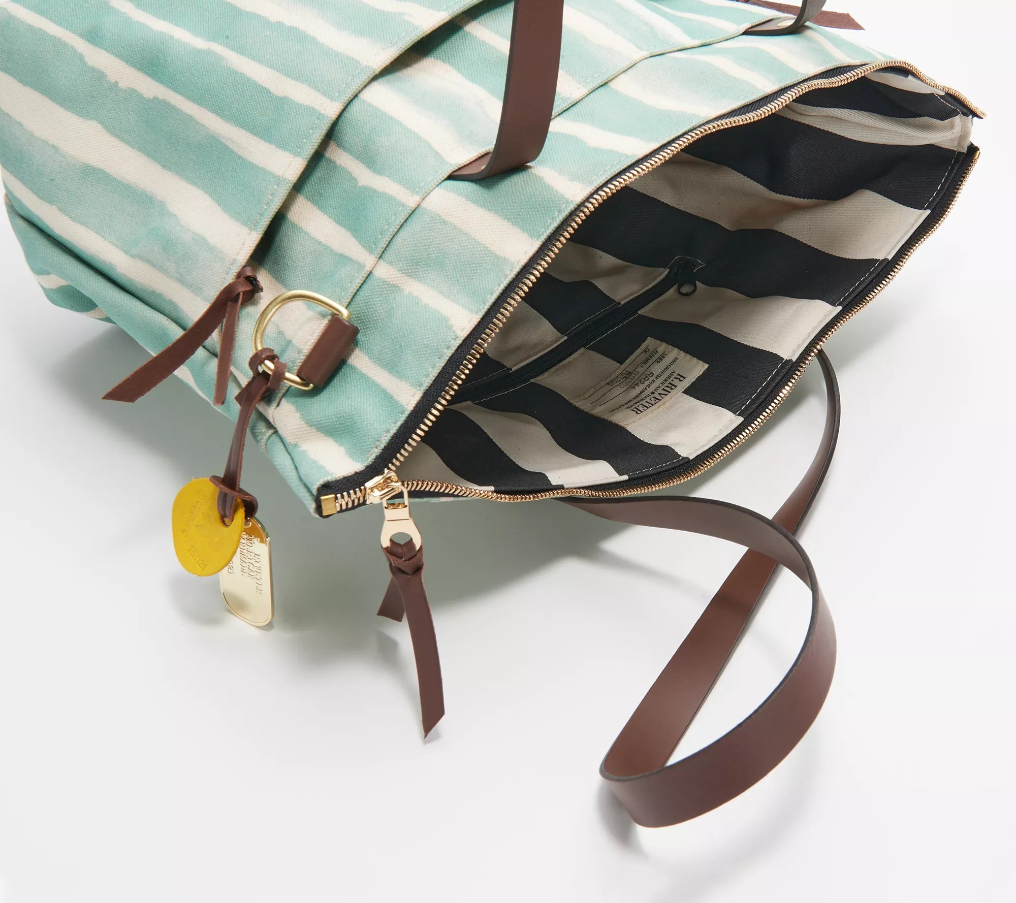 R.Riveter Military Spouse Designed and Crafted Mixed Media Tote Ada