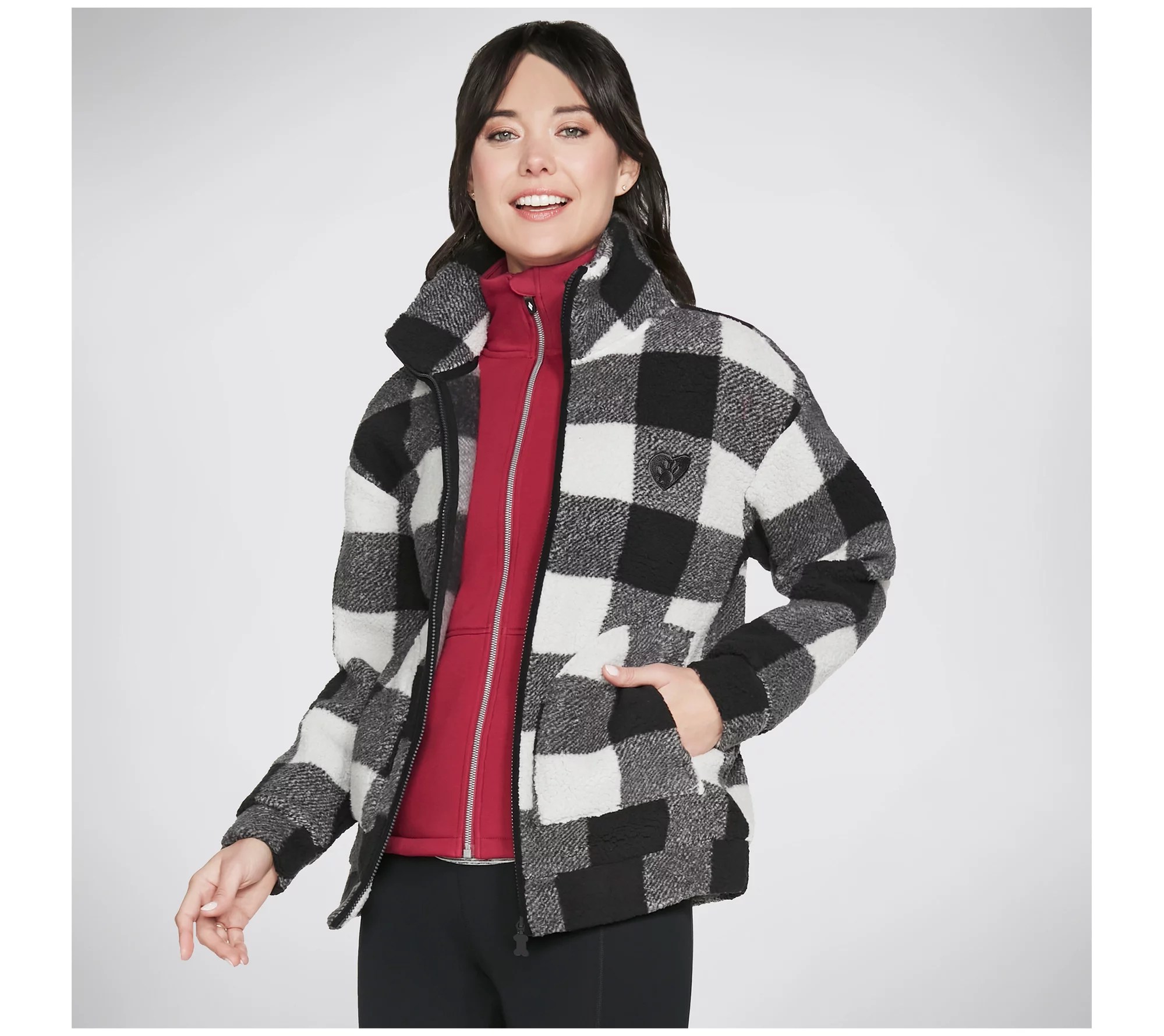 Skechers BOBS Huggable Printed Sherpa