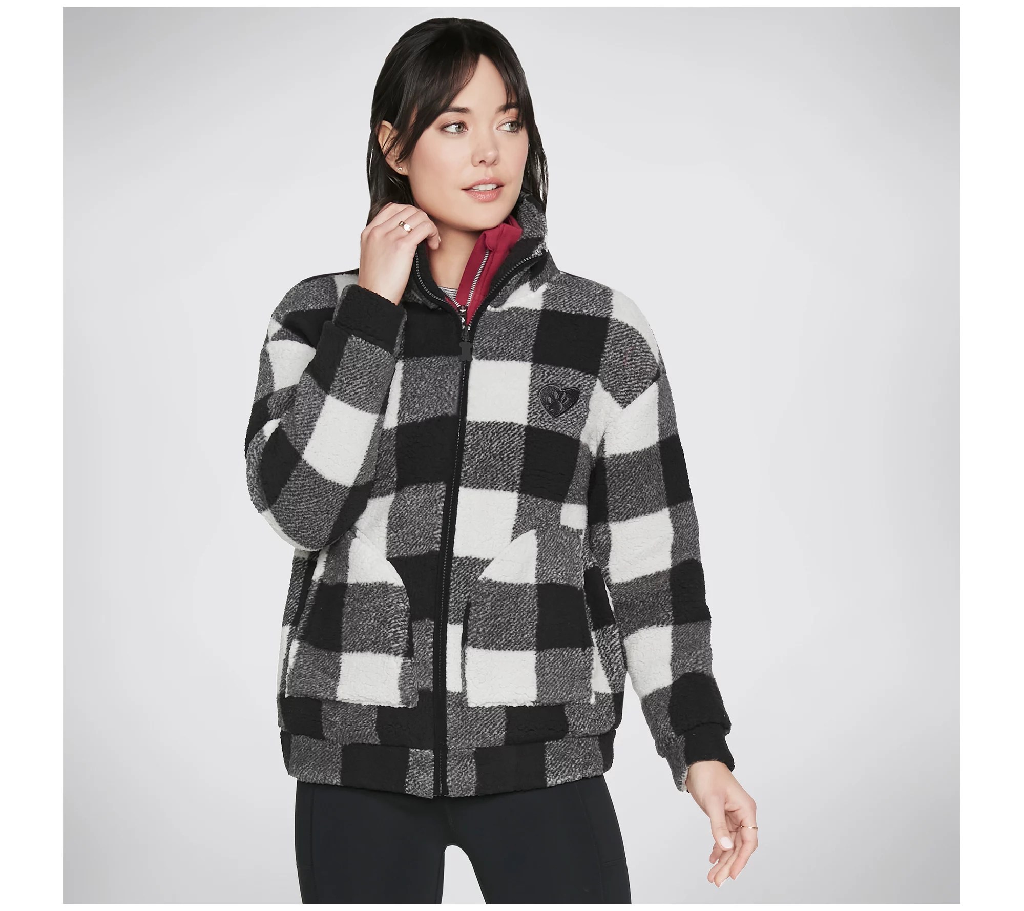 Skechers BOBS Huggable Printed Sherpa