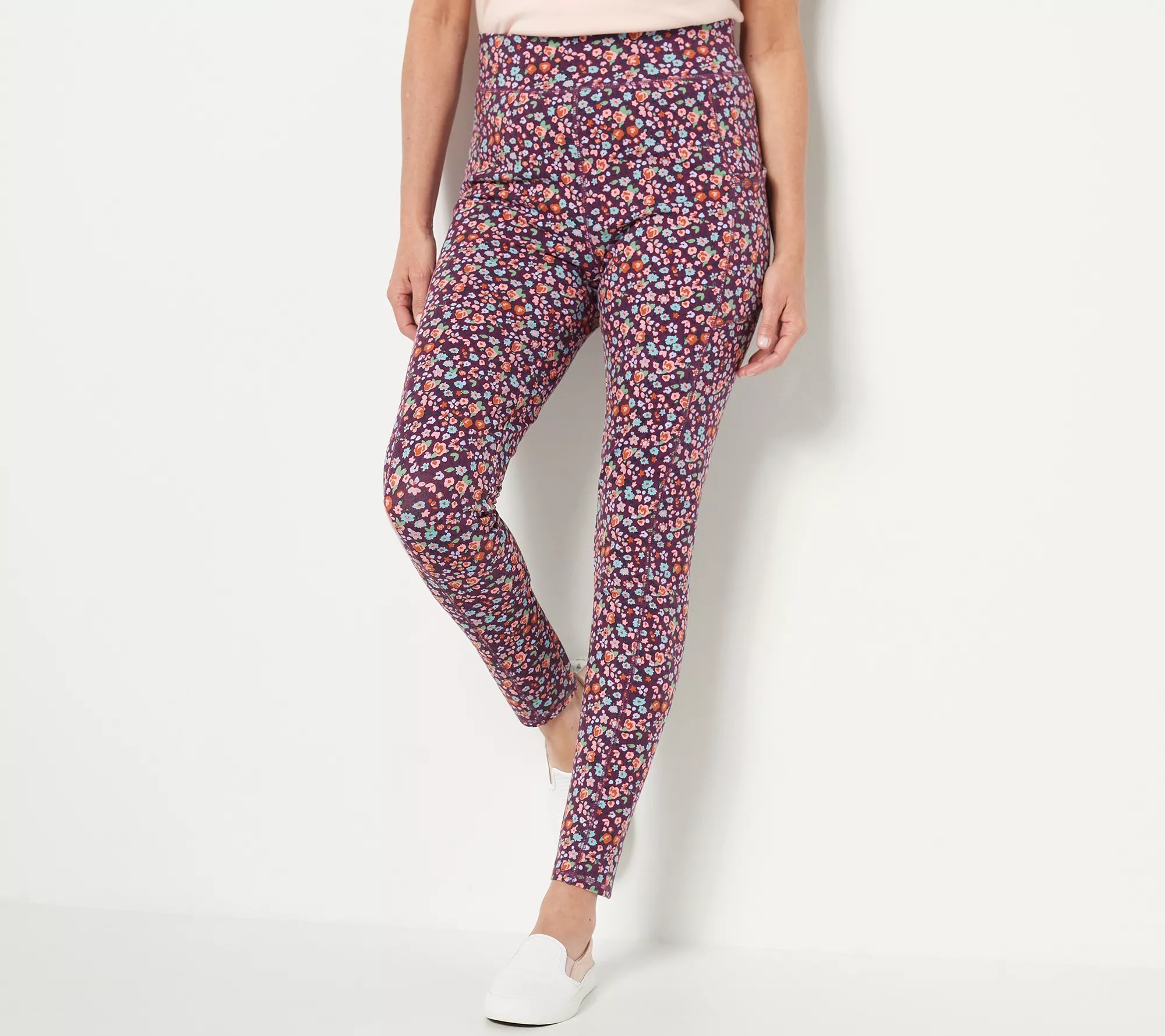 Denim & Co. Active Duo Stretch Pant with Side Pocket