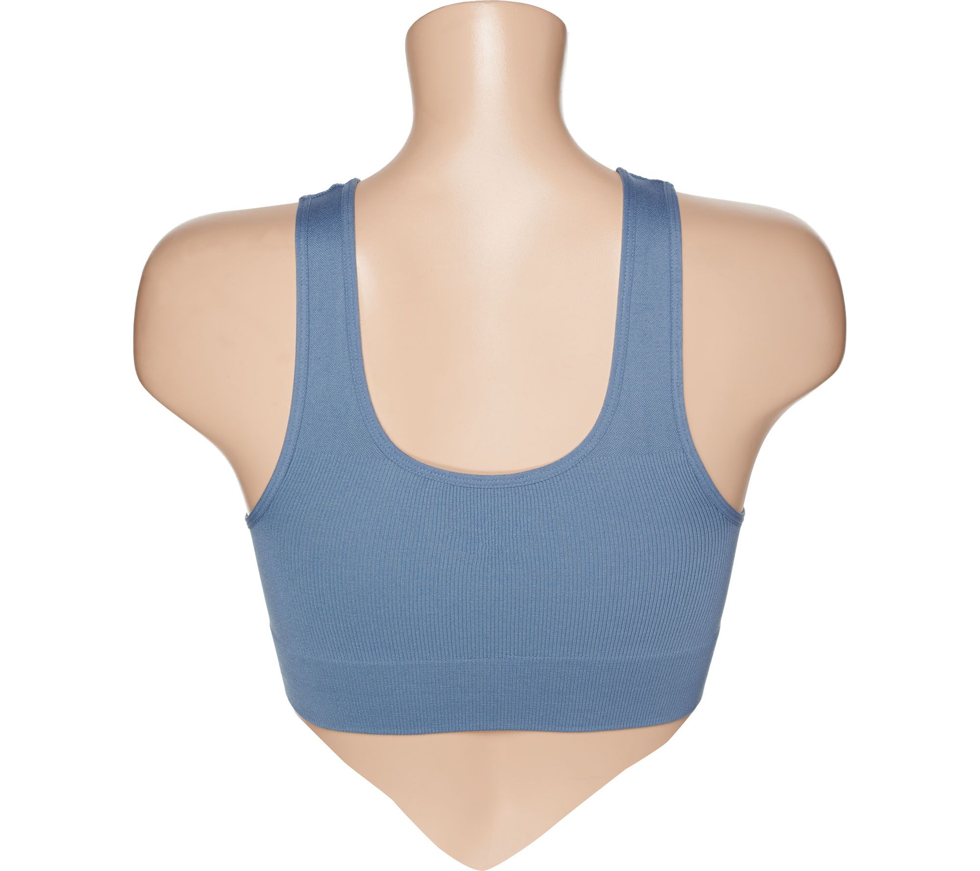 AnyBody Seamless Longline Bra with Removable Pads Set of Two