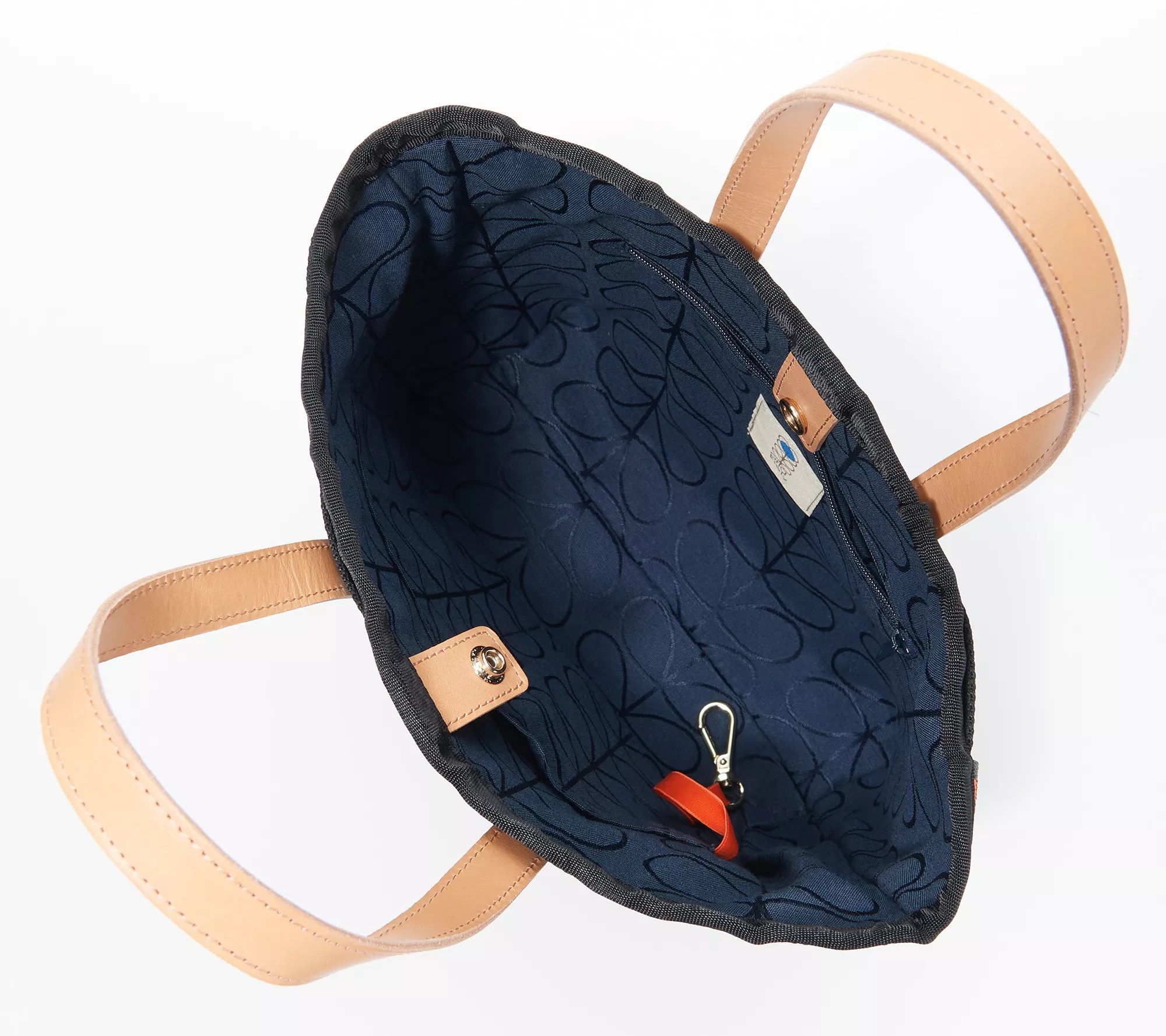 Orla Kiely Woven Jacquard Basket Tote Sonny