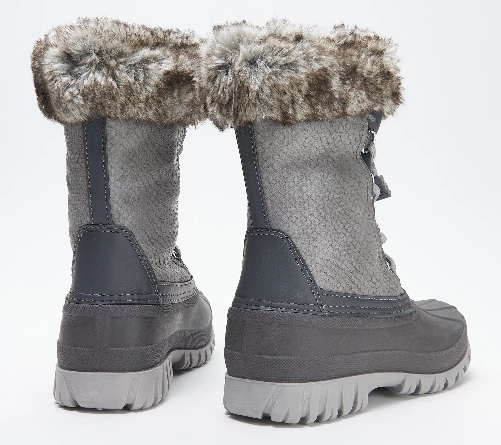 Cougar Waterproof Faux Fur Collar Mid Boots Carson