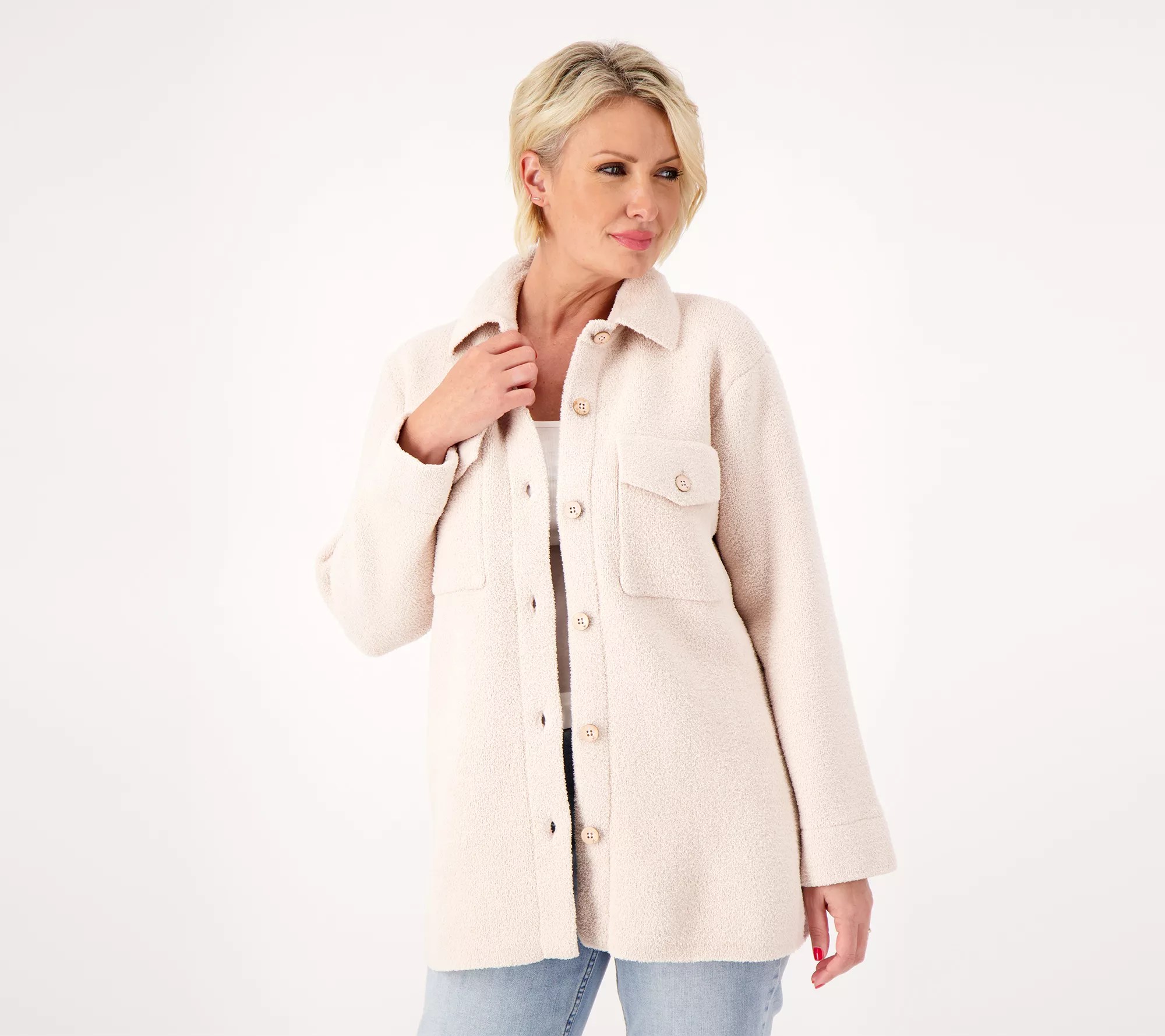 Barefoot Dreams CozyChic Double Knit Shacket