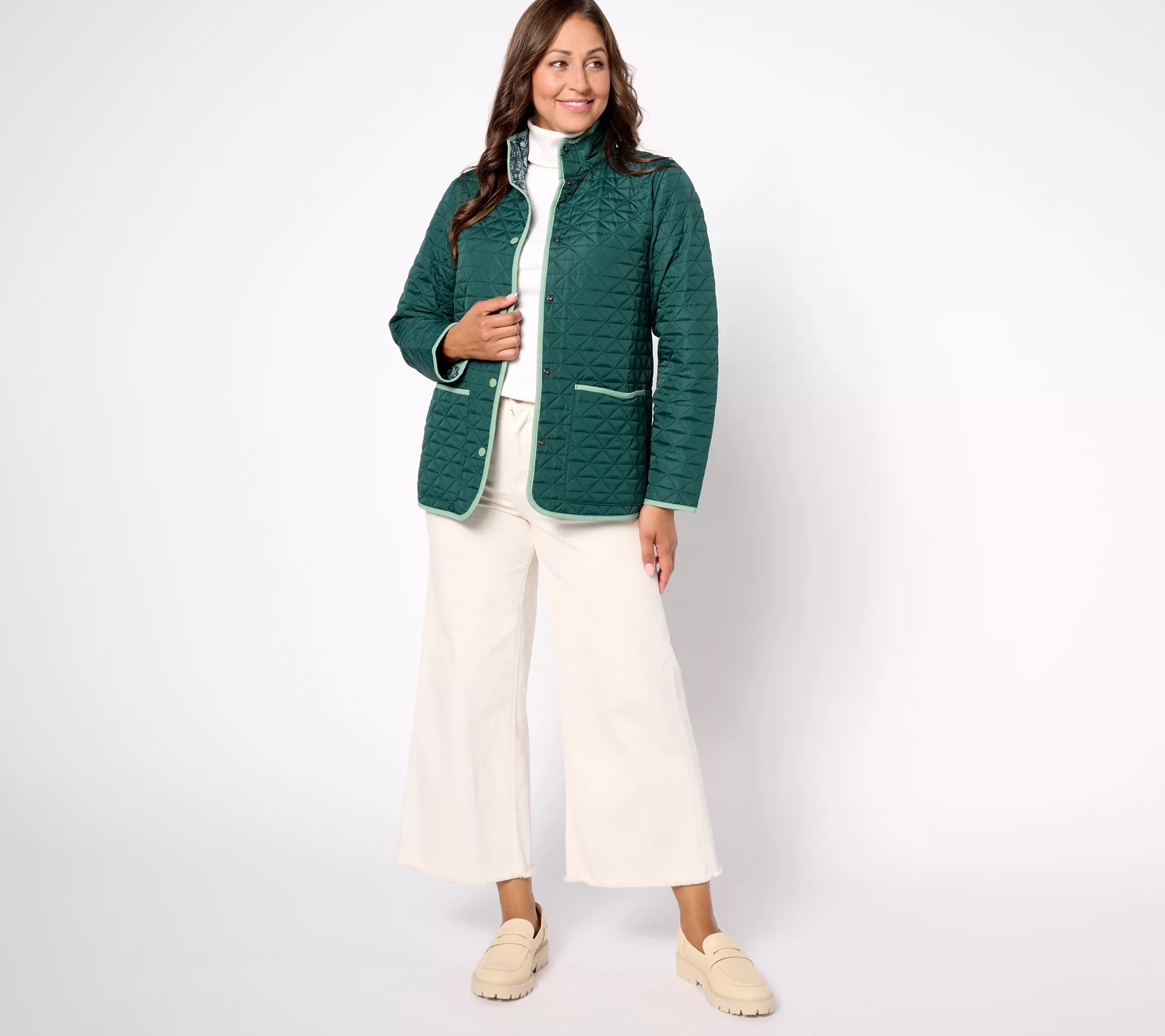 "As Is" Lands' End Primaloft Reversible Quilted Barn Jacket
