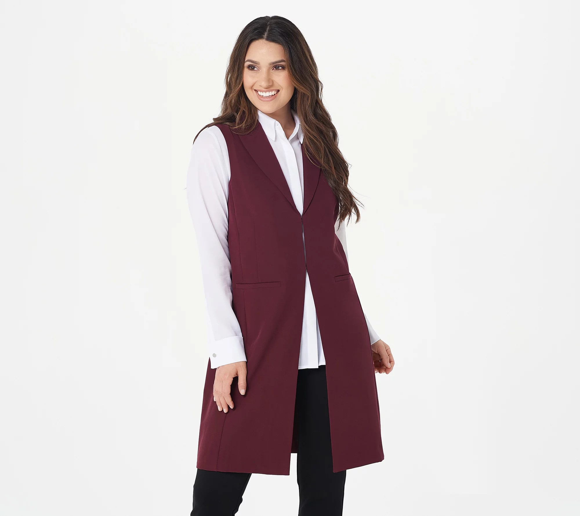 StyleList by Micaela Regular Long Layering Vest