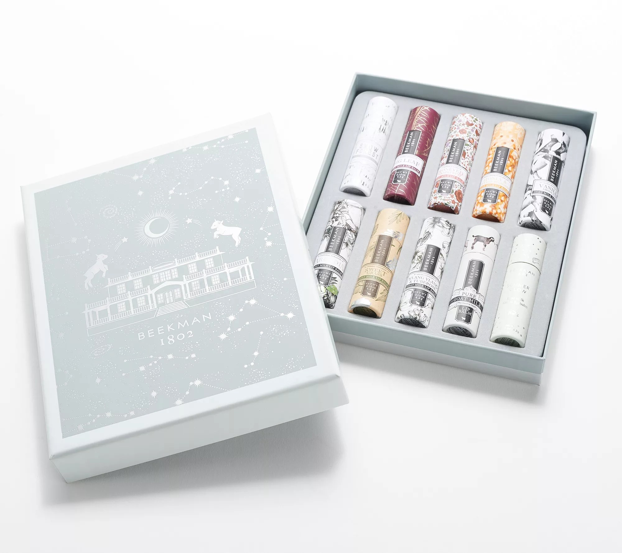 Beekman 1802 10Piece Goat Milk Lip Balm Gift Collection