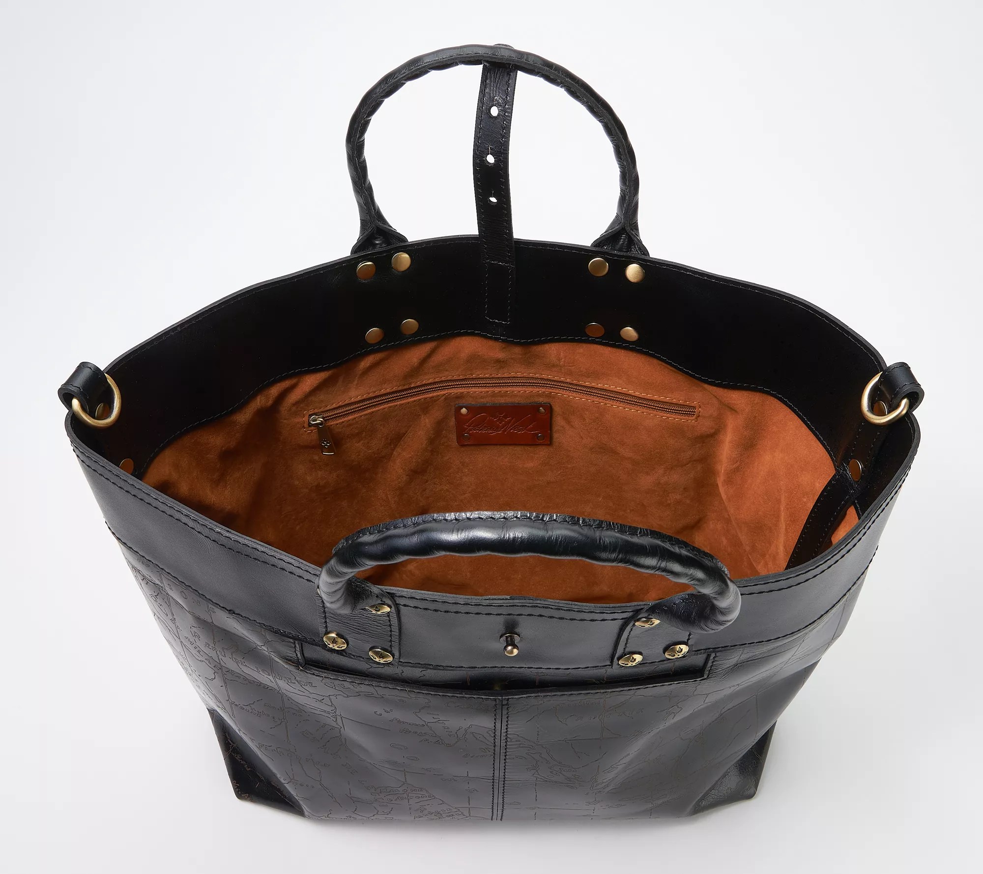 "As Is" Patricia Nash Leather Crossbody Tote Emilion