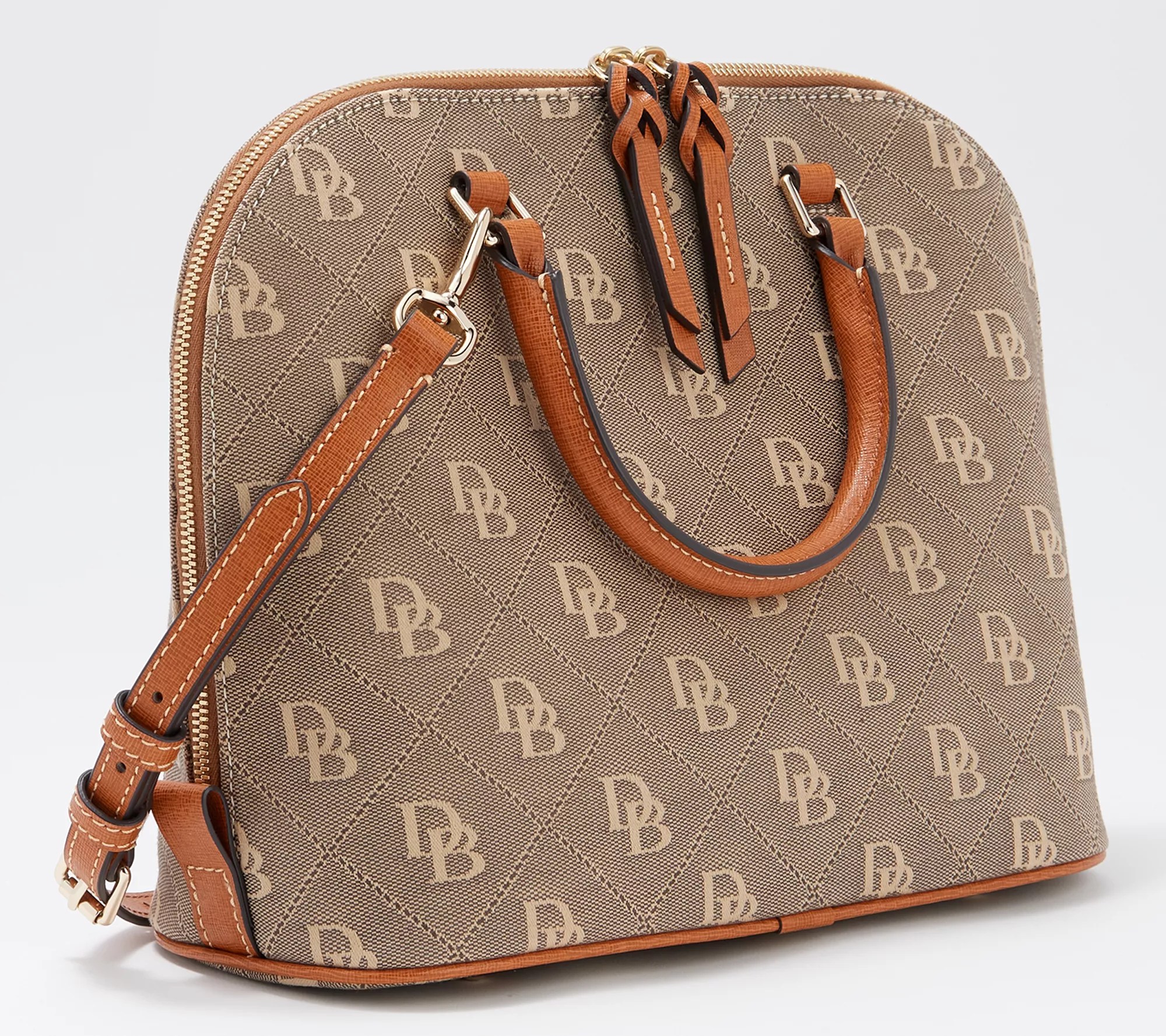 Dooney & Bourke Coated Cotton Zip Zip Satchel