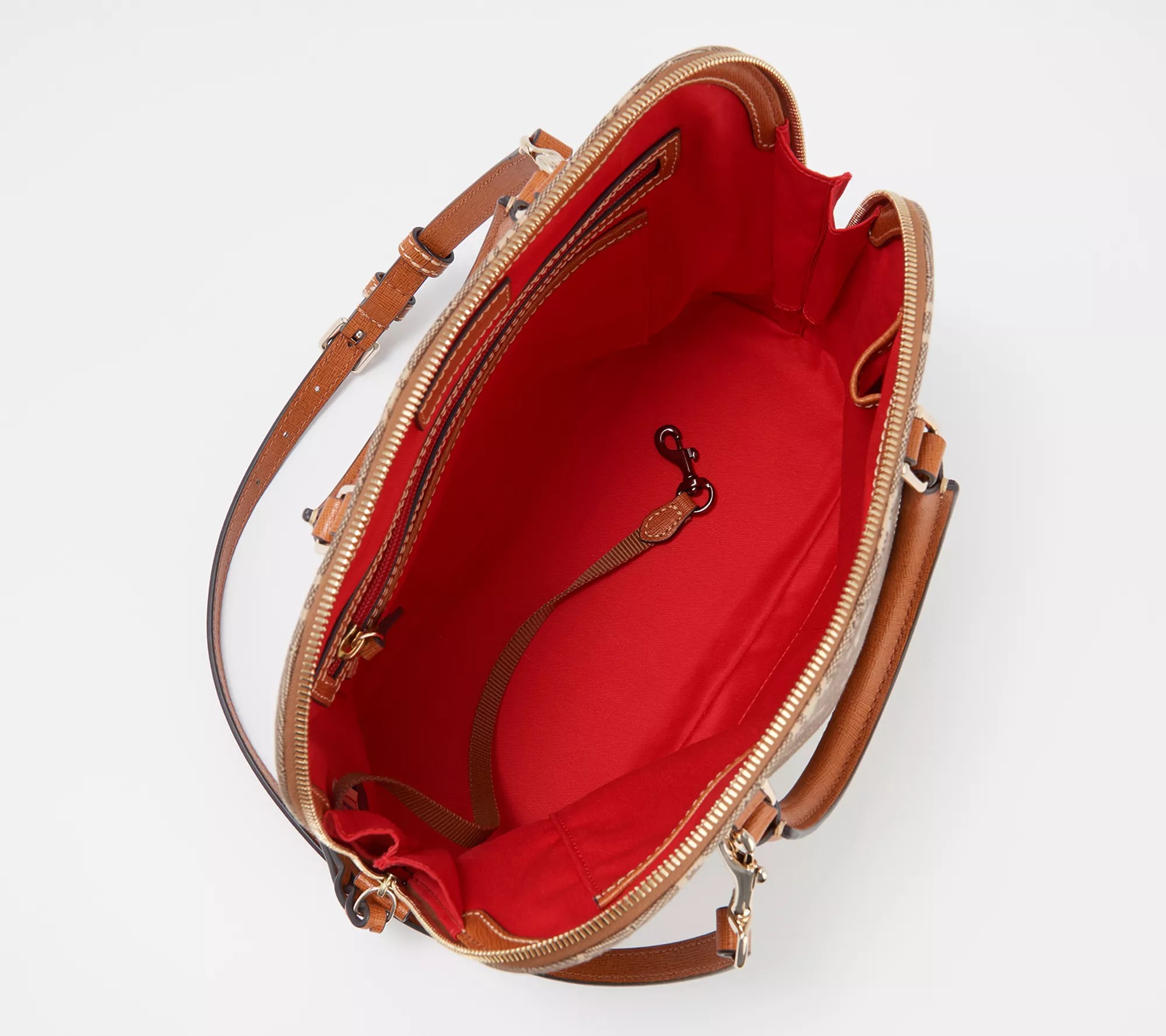 Dooney & Bourke Coated Cotton Zip Zip Satchel