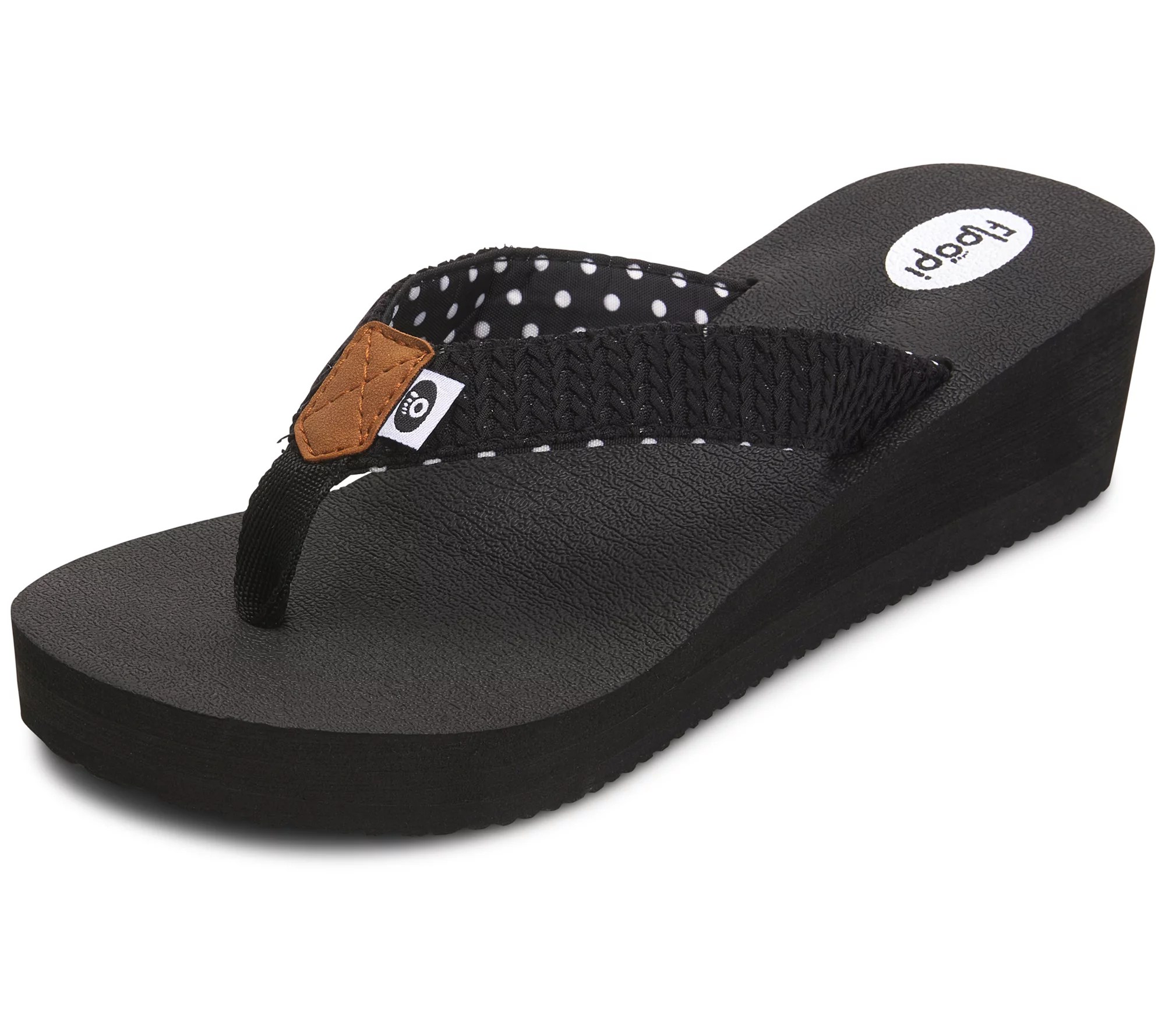 Floopi Women's Yoga Mat Thong Flip Flop Wedge Sandals Anna