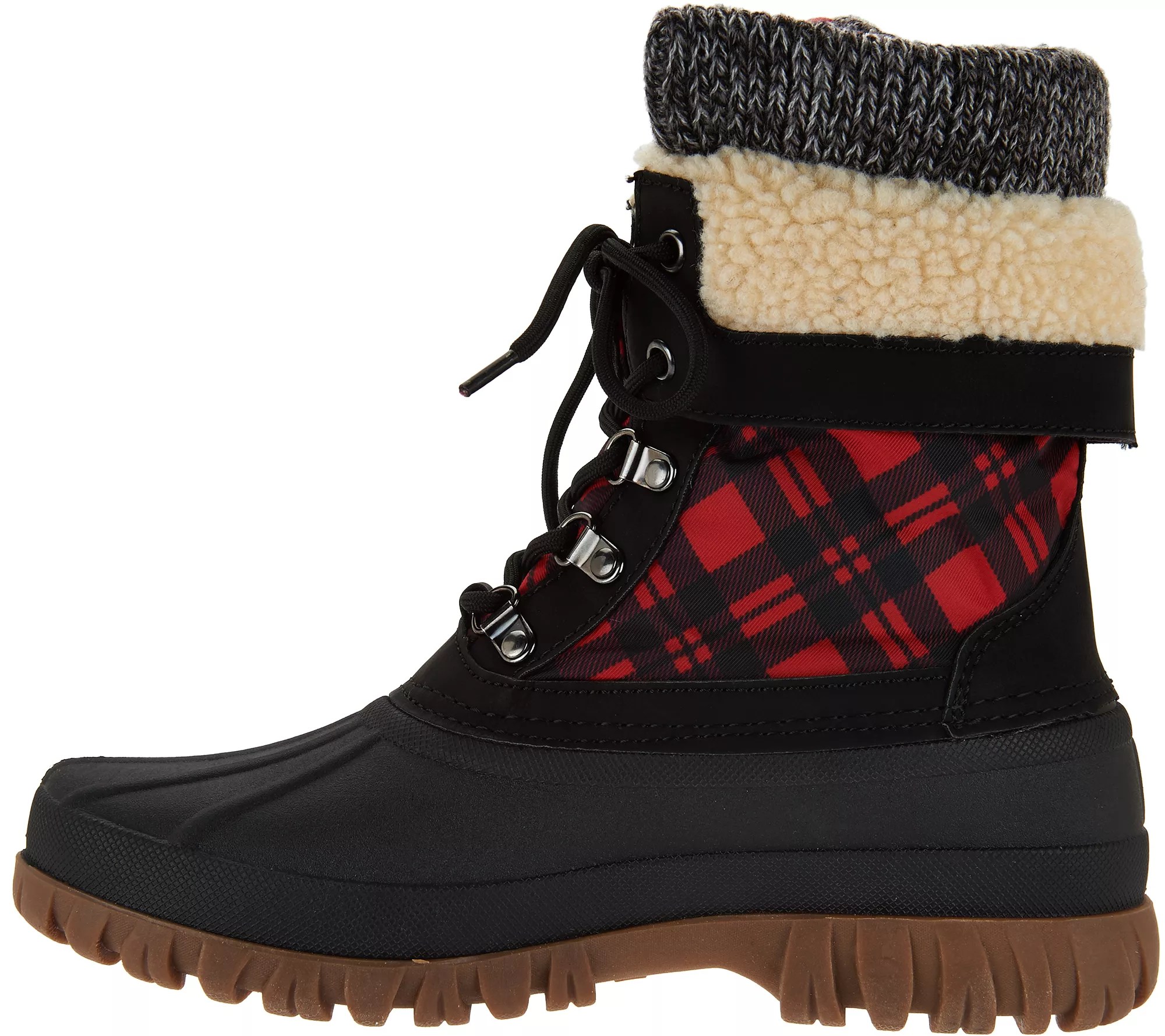 "As Is" Cougar Waterproof Laceup Boots w/Fleece Lining Creek