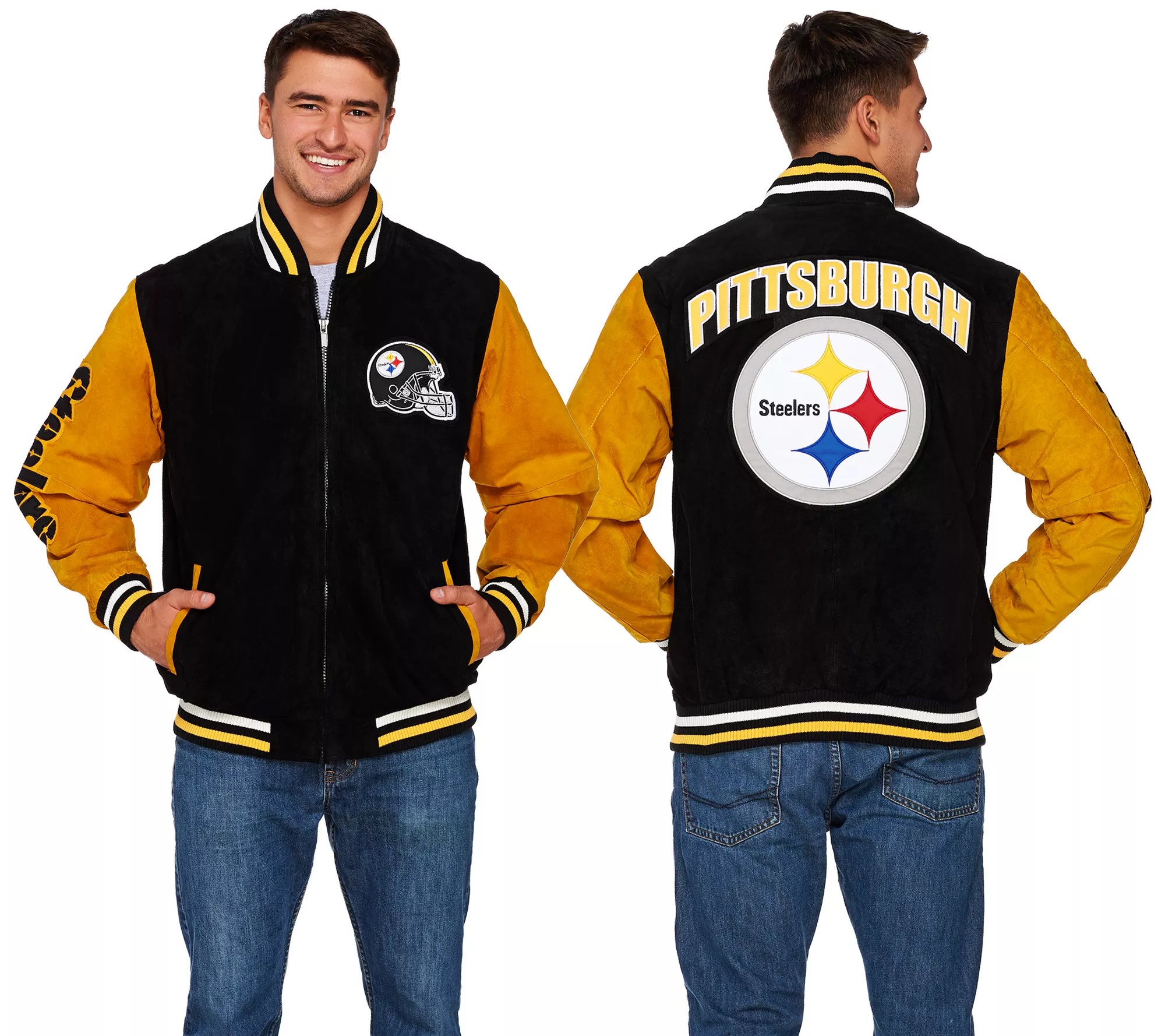 NFL Suede Zipper Front Jacket