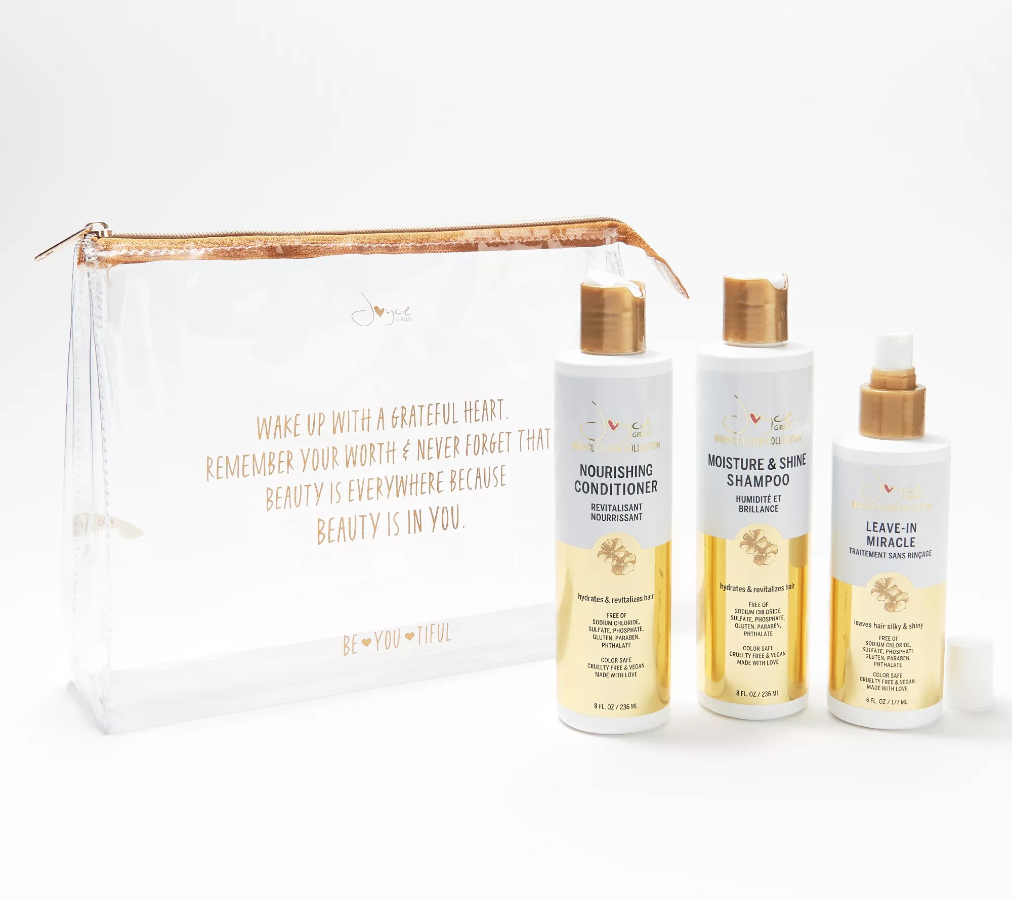 Joyce Giraud Miracle Elixir Haircare Set with Bag