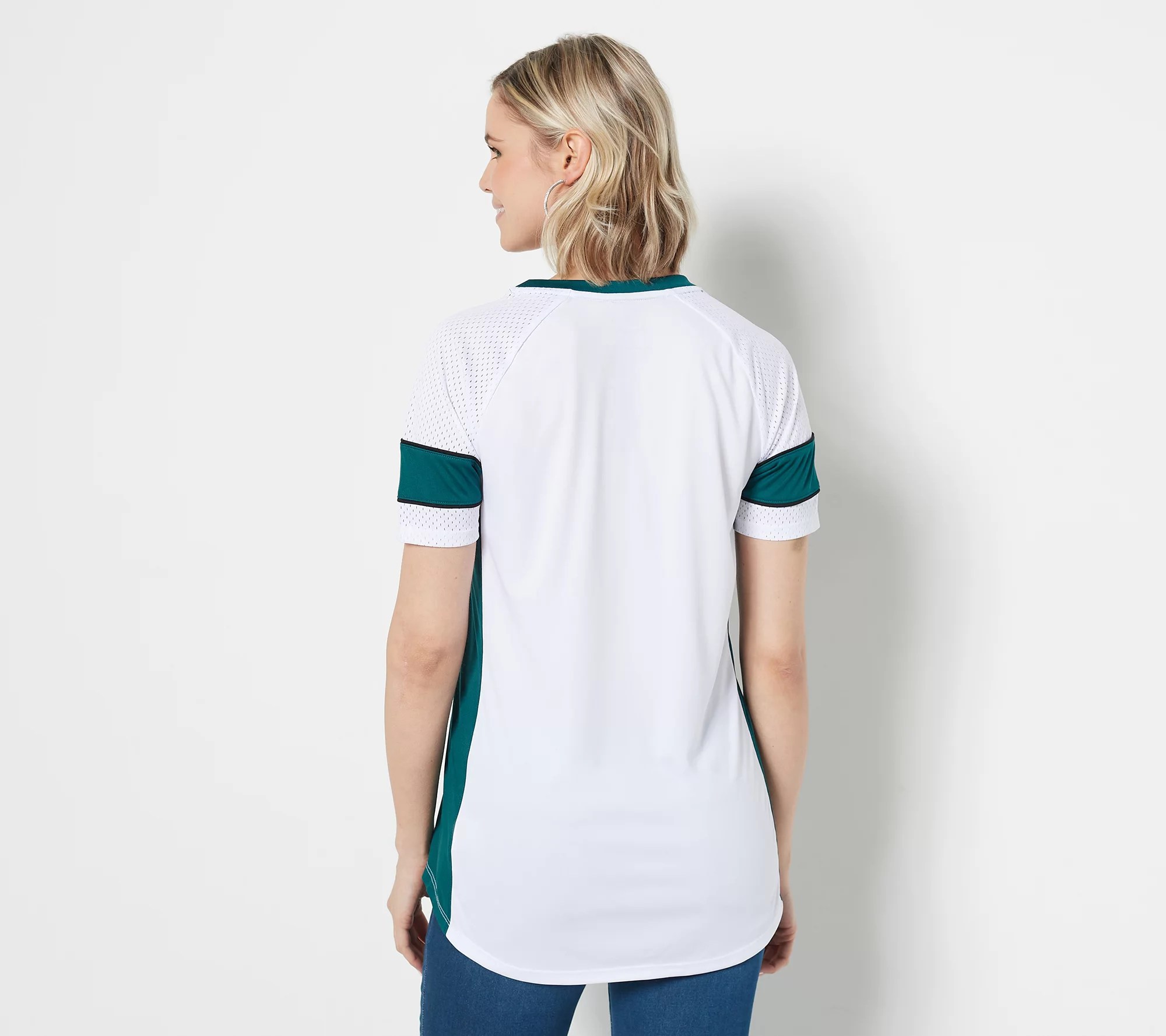 NFL Women's Short Sleeve Lace Neck Athena Jersey