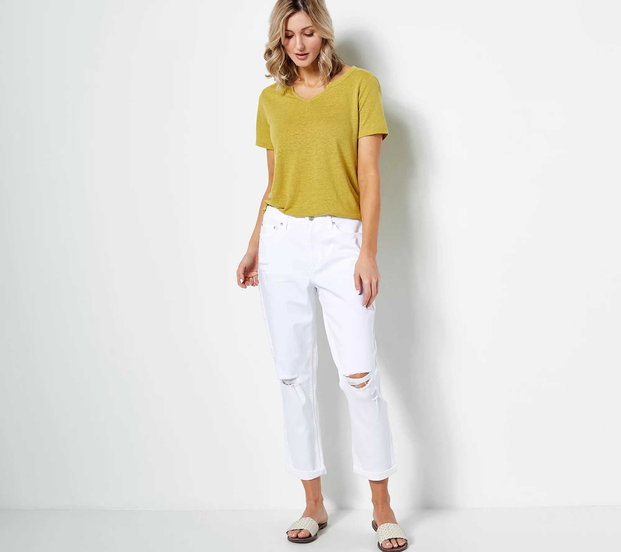 Candace Cameron Bure Pacific Denim Relaxed Boyfriend Jeans