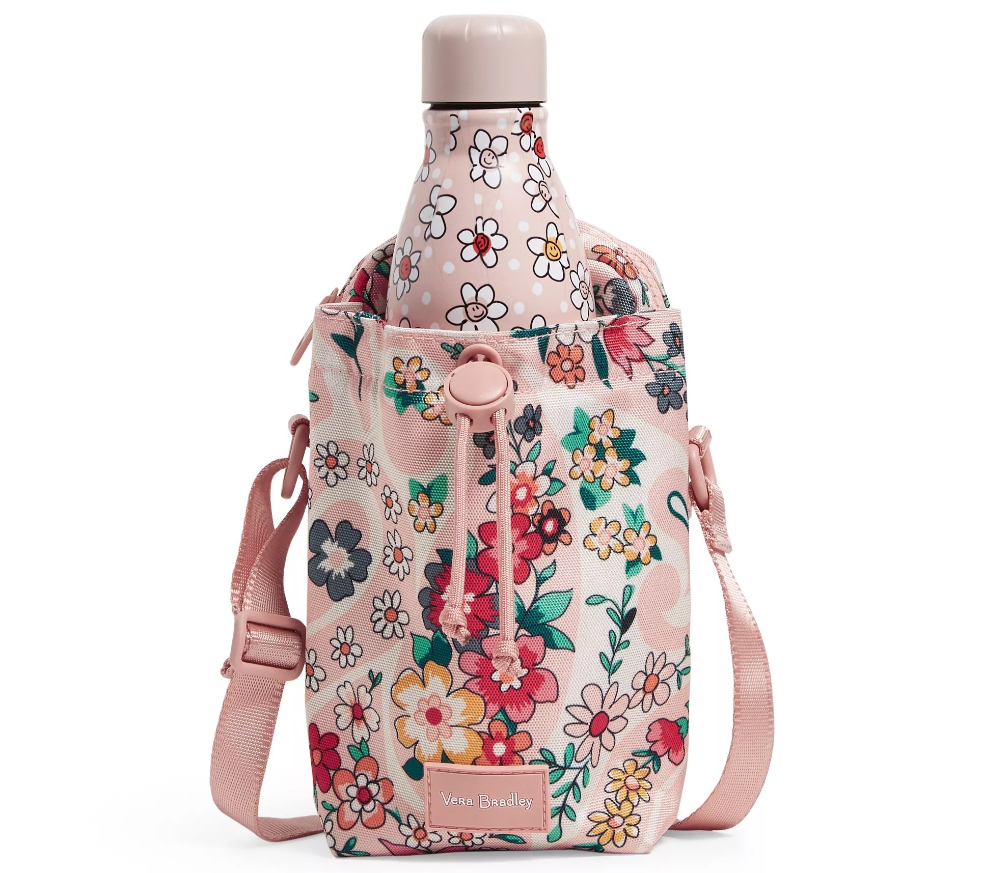 Vera Bradley Reactive Deluxe Water Bottle Cross body Bag