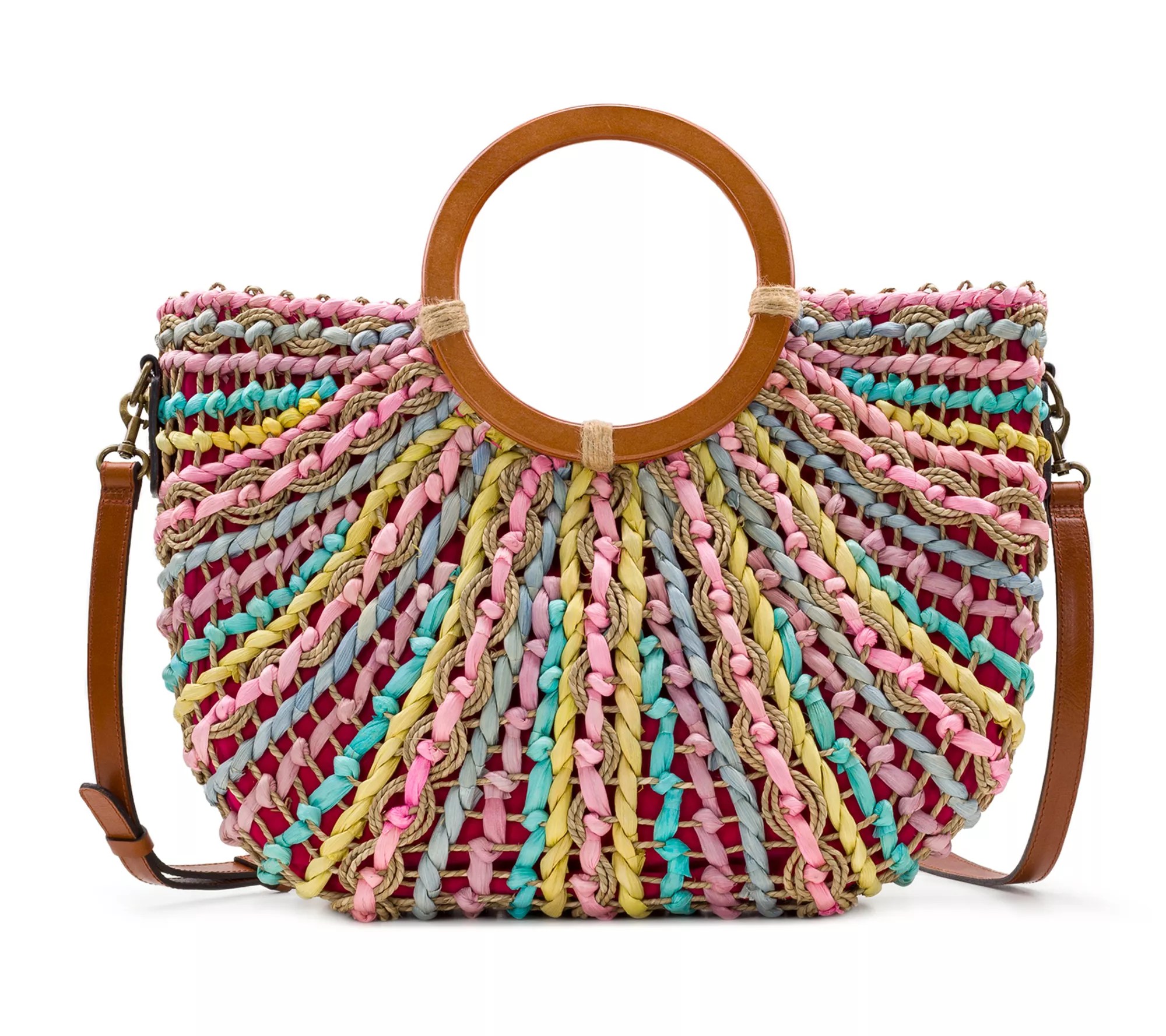 "As Is" Patricia Nash Straw Tote Lesa