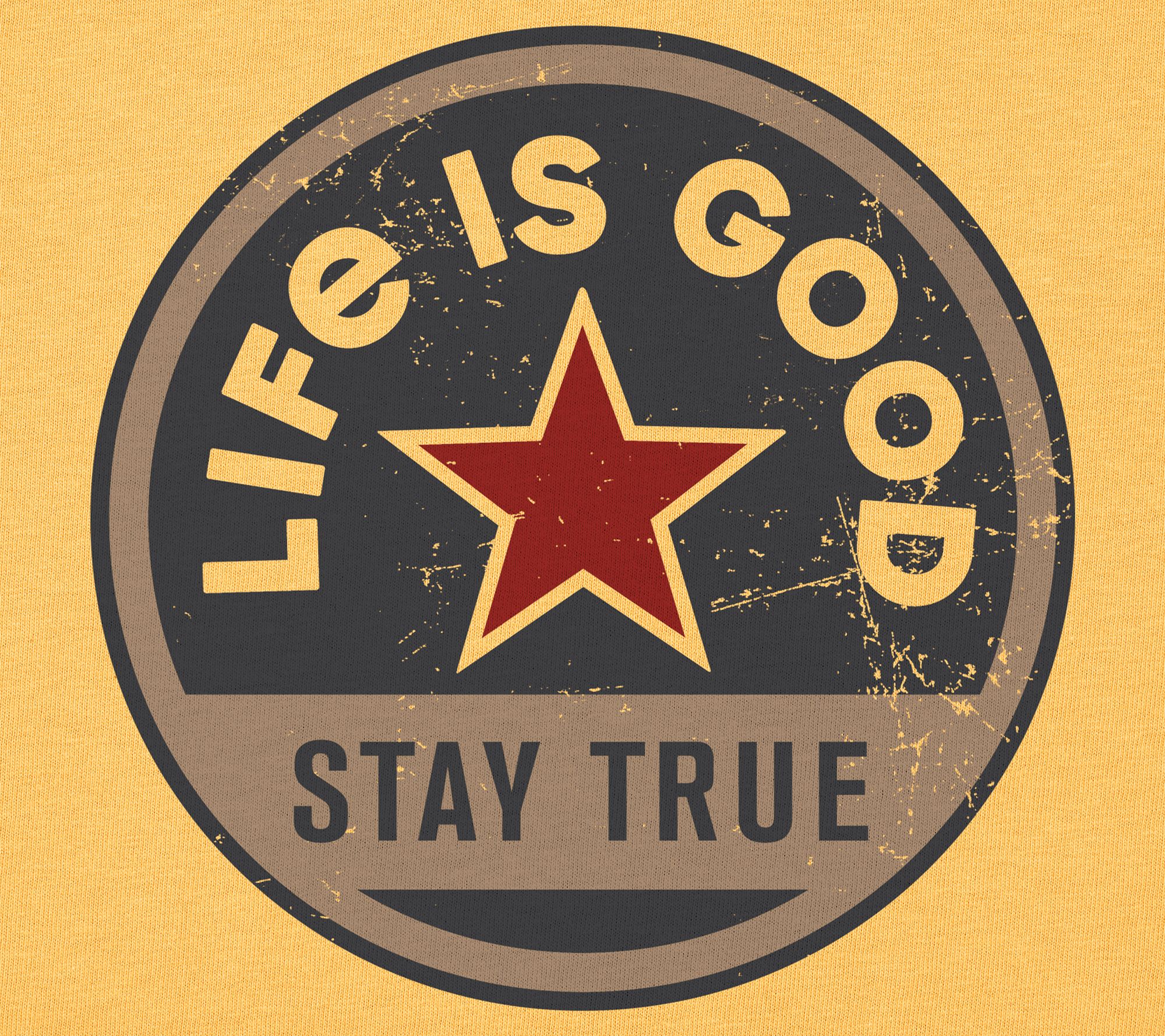 Life is Good Men's Stay True Coin TShirt