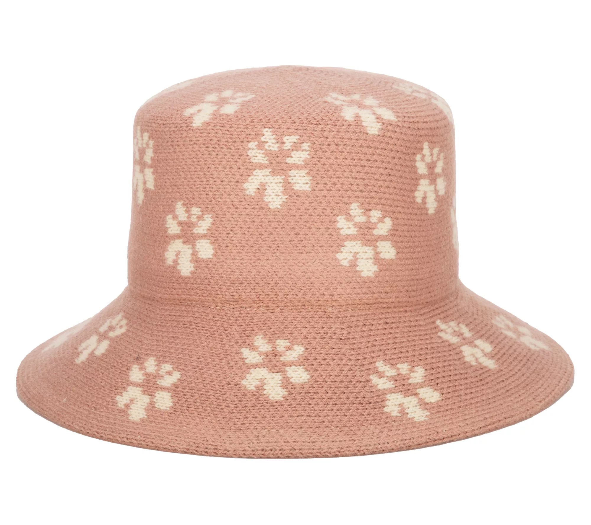 San Diego Hat Co. Knit Floral Bucket Hat