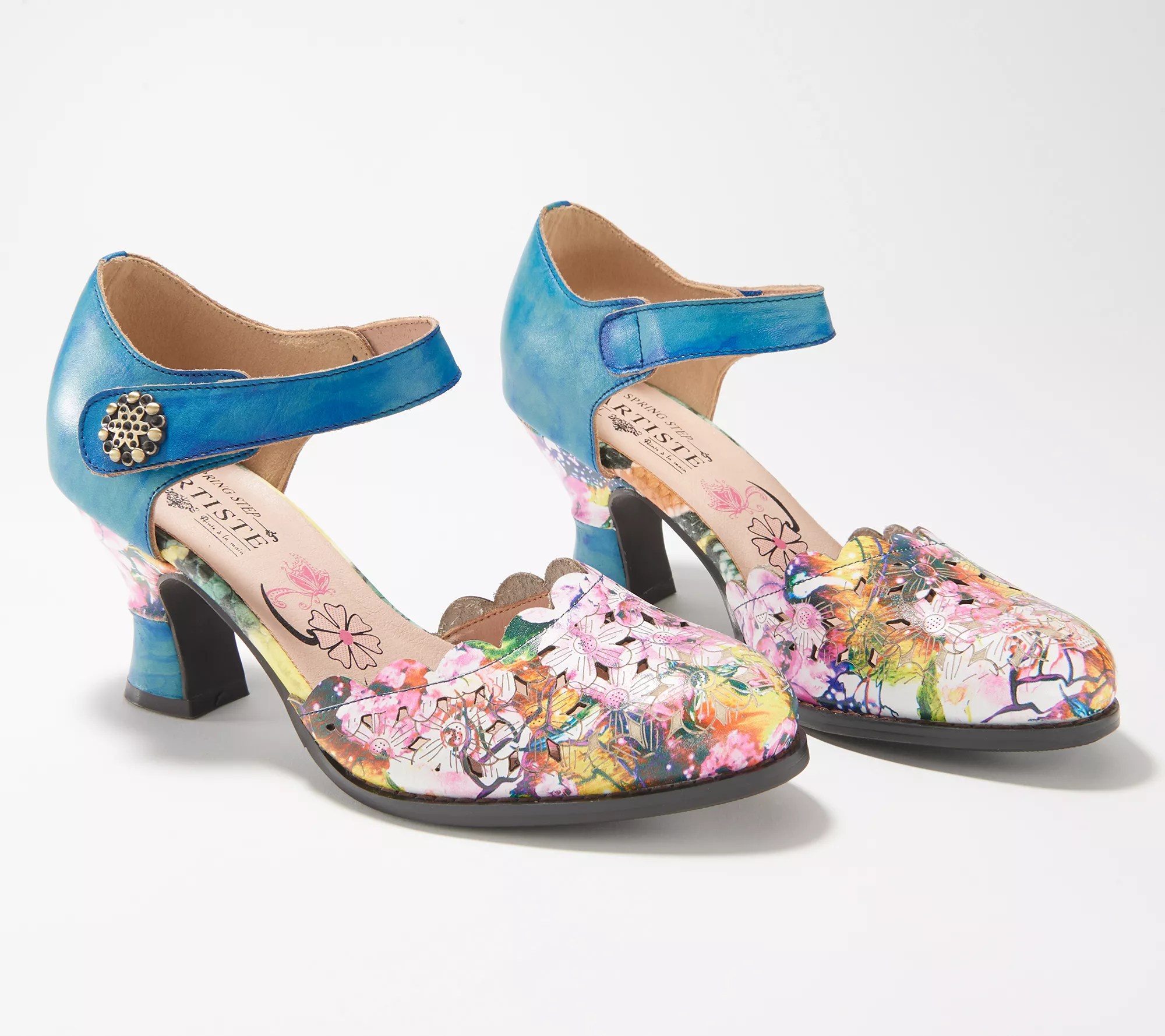 L'Artiste by Spring Step Leather D'Orsey Pumps Floramaria