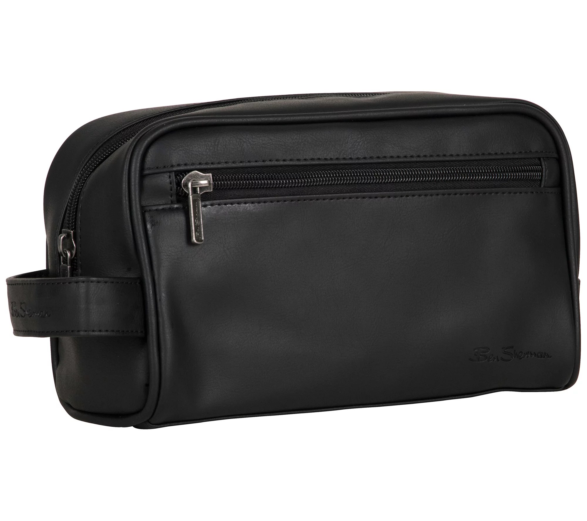 Ben Sherman Vegan Leather Travel Organizer Toiletry Kit