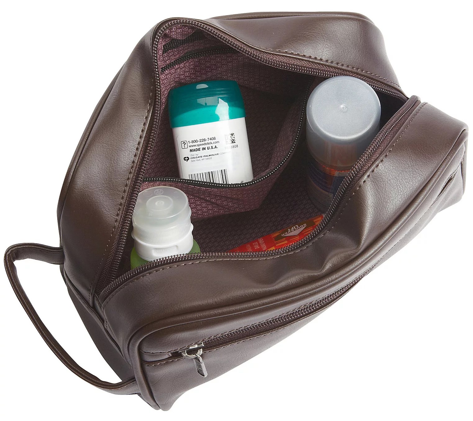 Ben Sherman Vegan Leather Travel Organizer Toiletry Kit