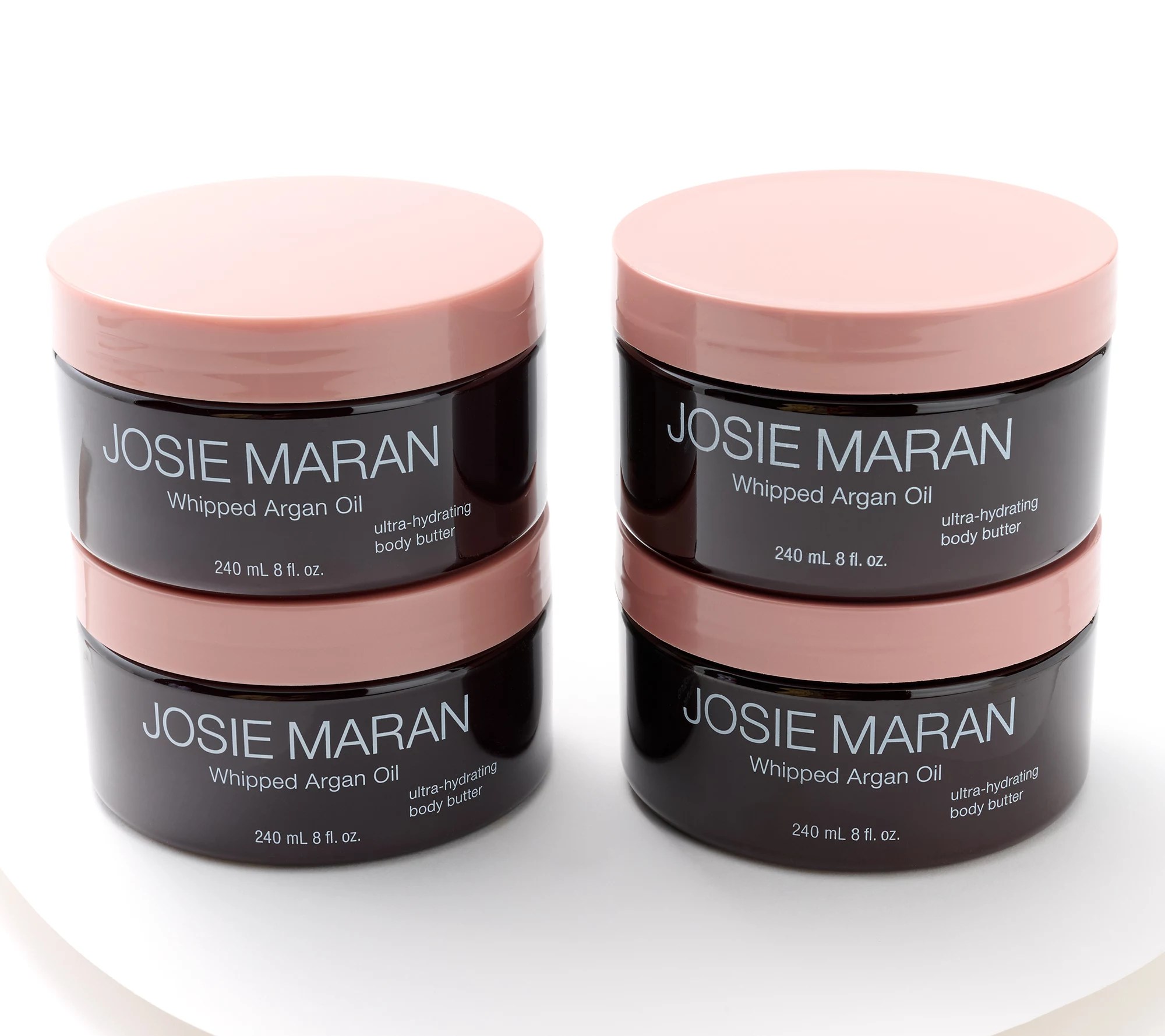 Josie Maran Set of 4 8oz Argan Whipped Body Butters