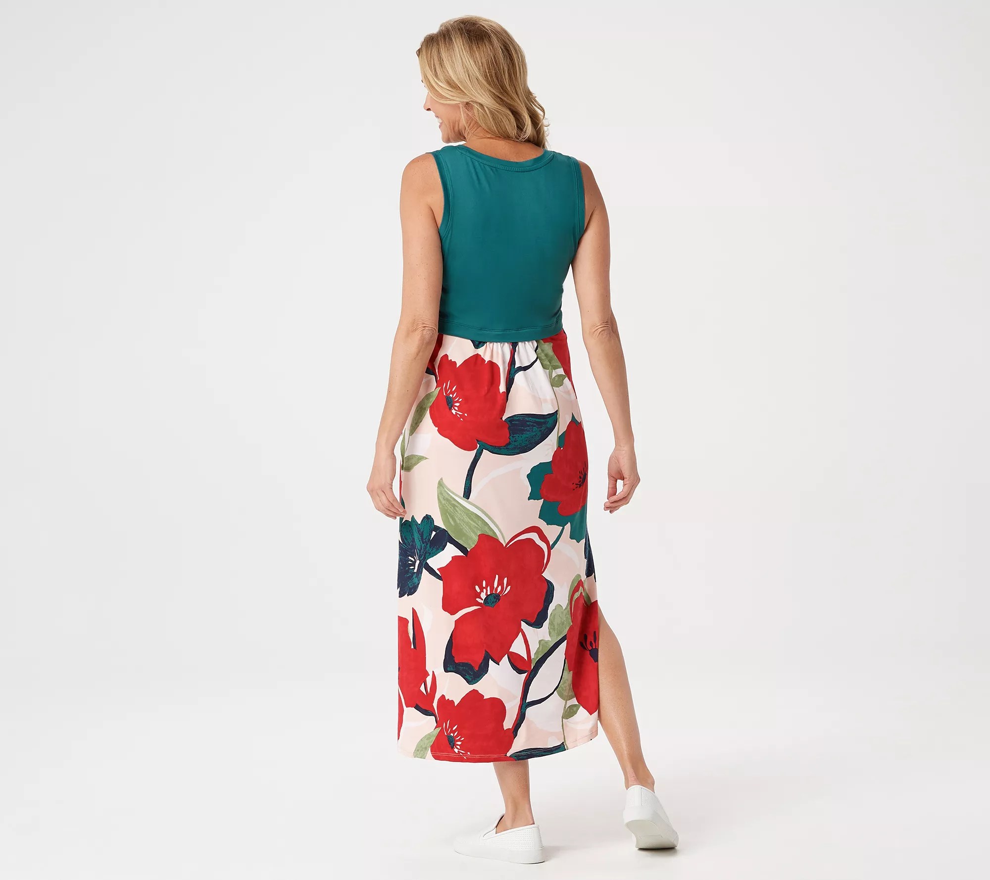 Cuddl Duds Petite Flexwear Maxi Dress