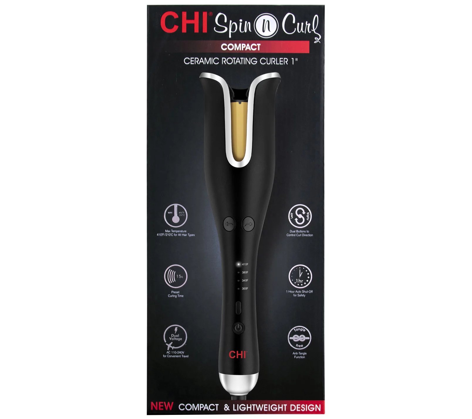 CHI Compact Spin N Curl 1" Rotating Curler