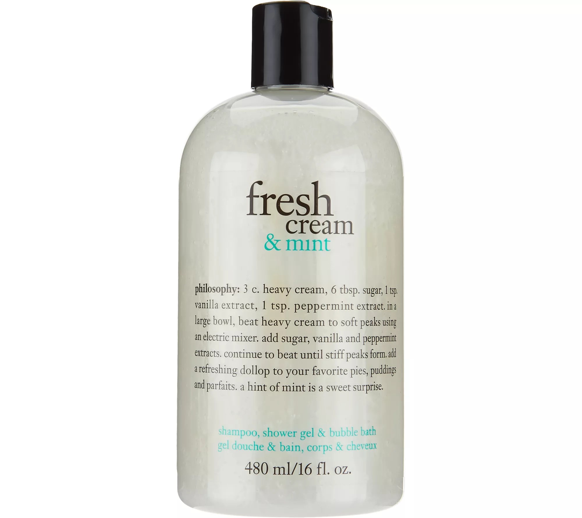 philosophy fresh cream & mint shower gel and souffle duo