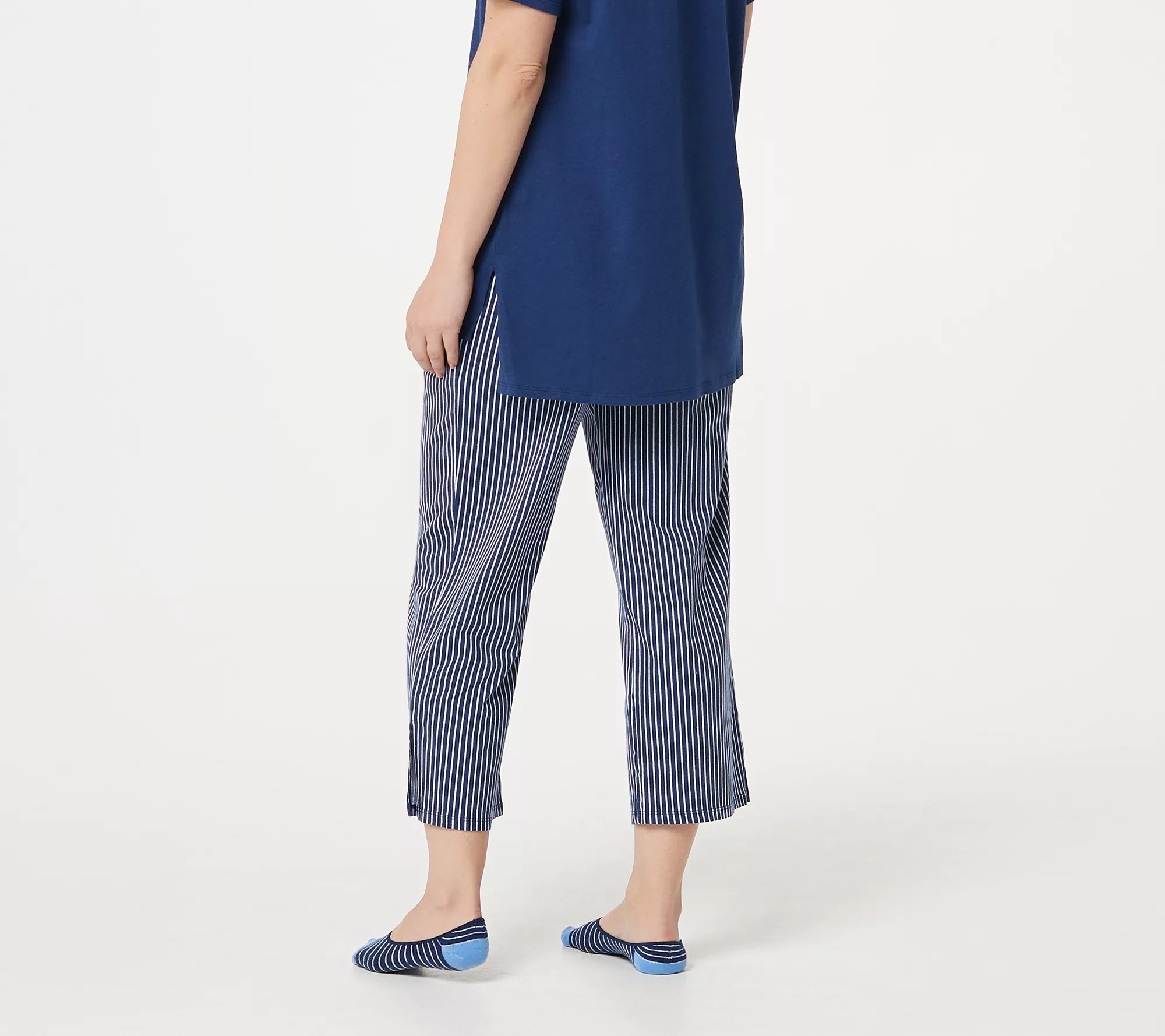 Cuddl Duds Cotton Comfort Getaway Pajama Set with Socks