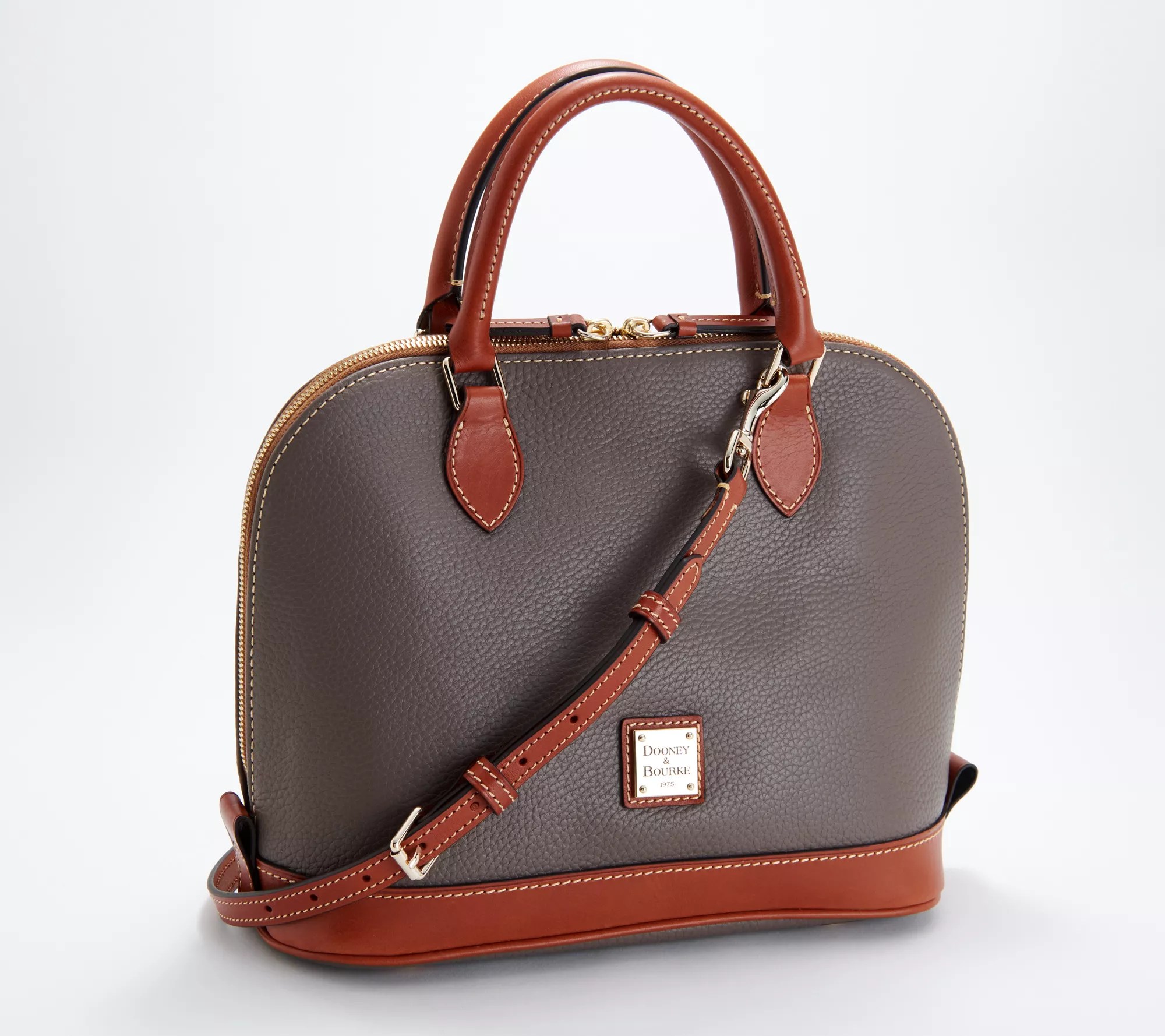 Dooney & Bourke Pebble Leather Zip Zip Satchel