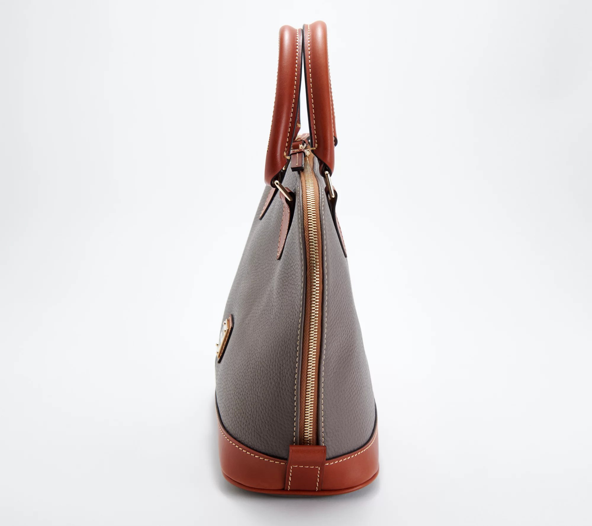 Dooney & Bourke Pebble Leather Zip Zip Satchel