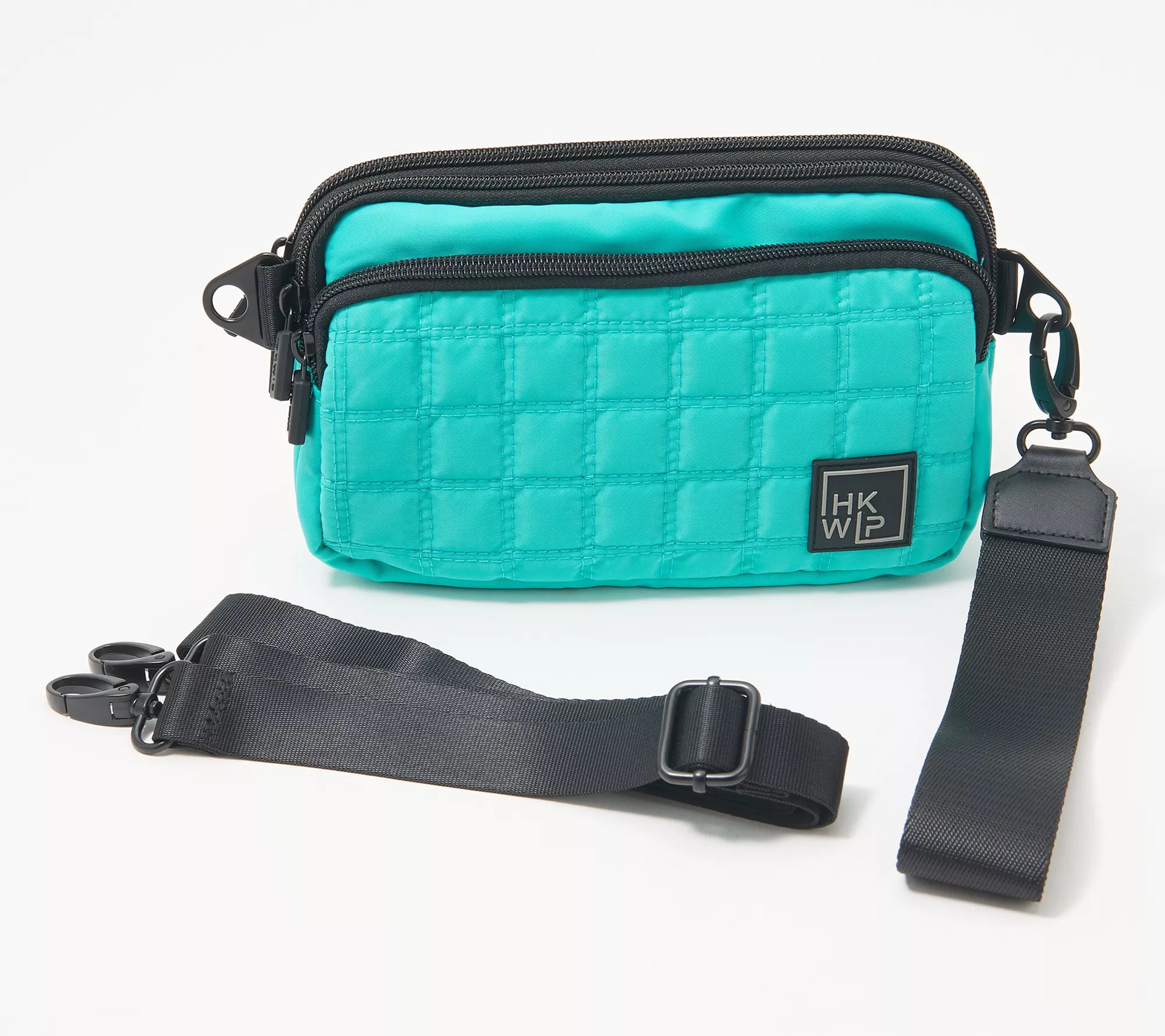 "As Is" IHKWIP Quilted Crossbody w/ Removable Wristlet Strap