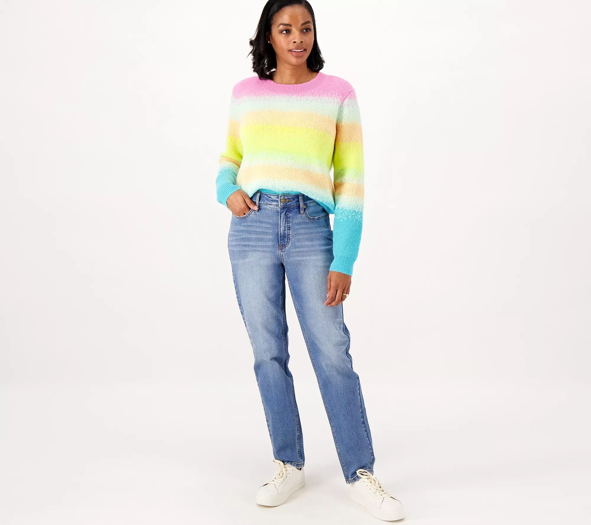 Candace Cameron Bure Sunburst Ombre Sweater