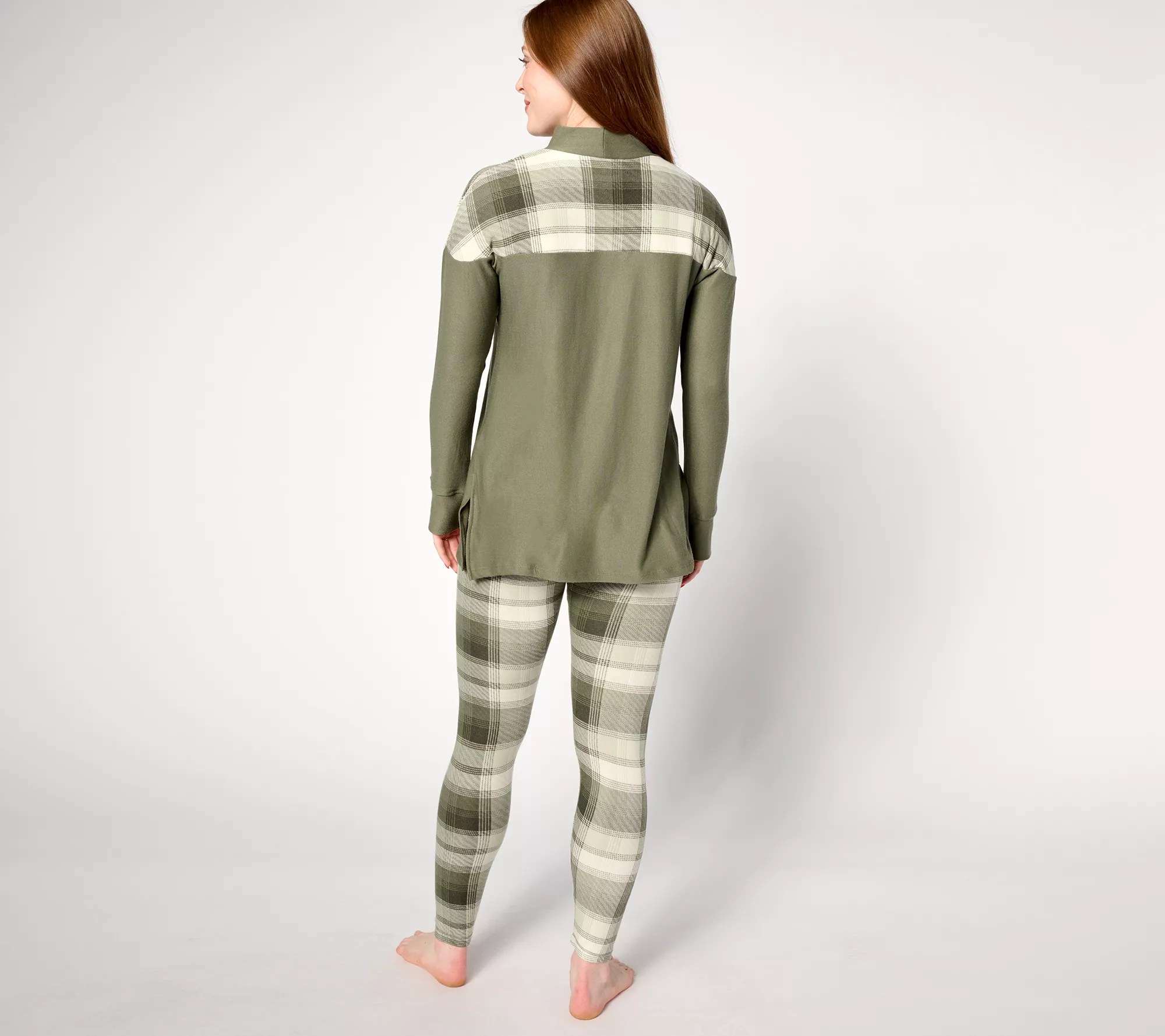 Cuddl Duds Cozy Jersey Fleece Mock Neck Printed Set